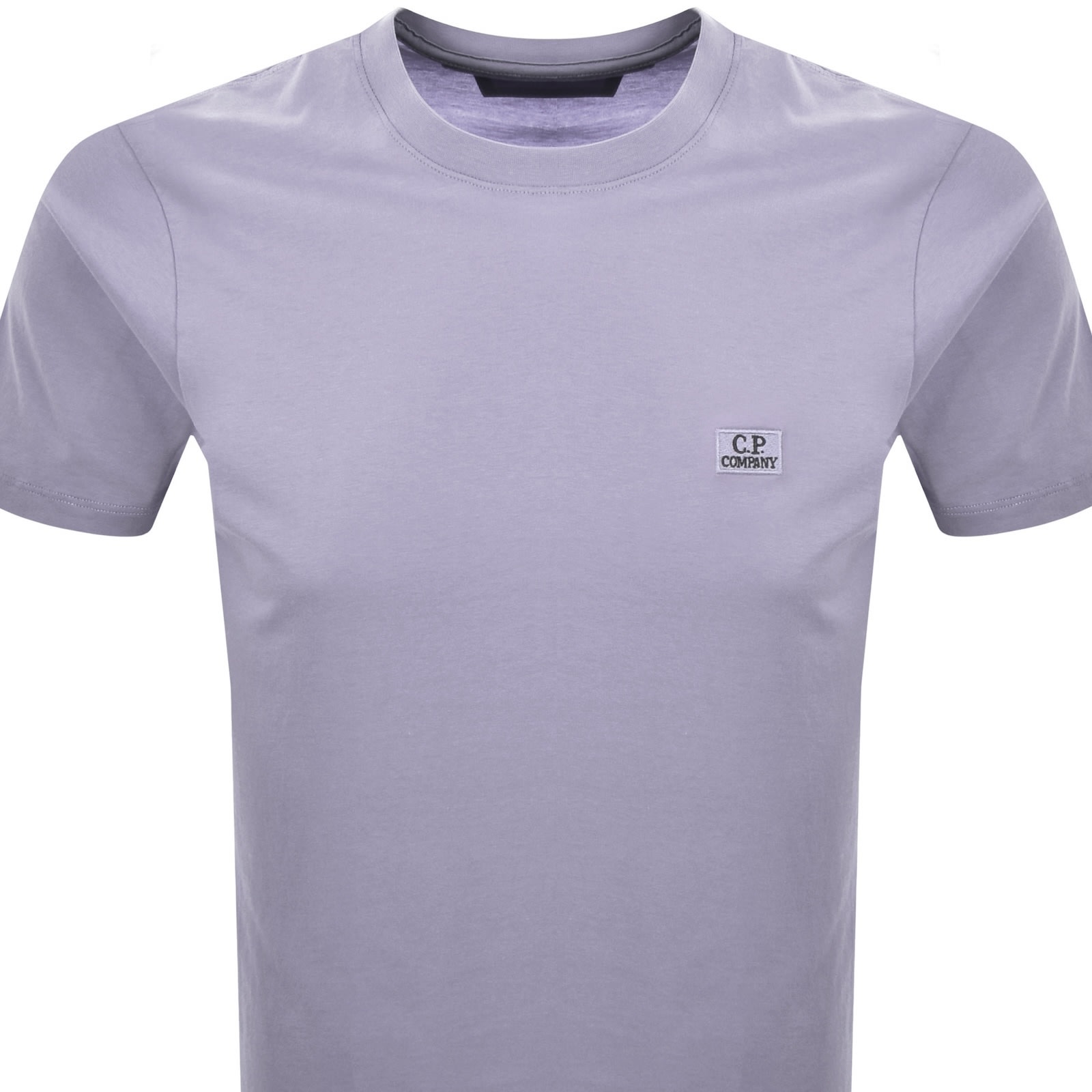 C.p. Company Violet T-shirt With Logo Printed On The Front