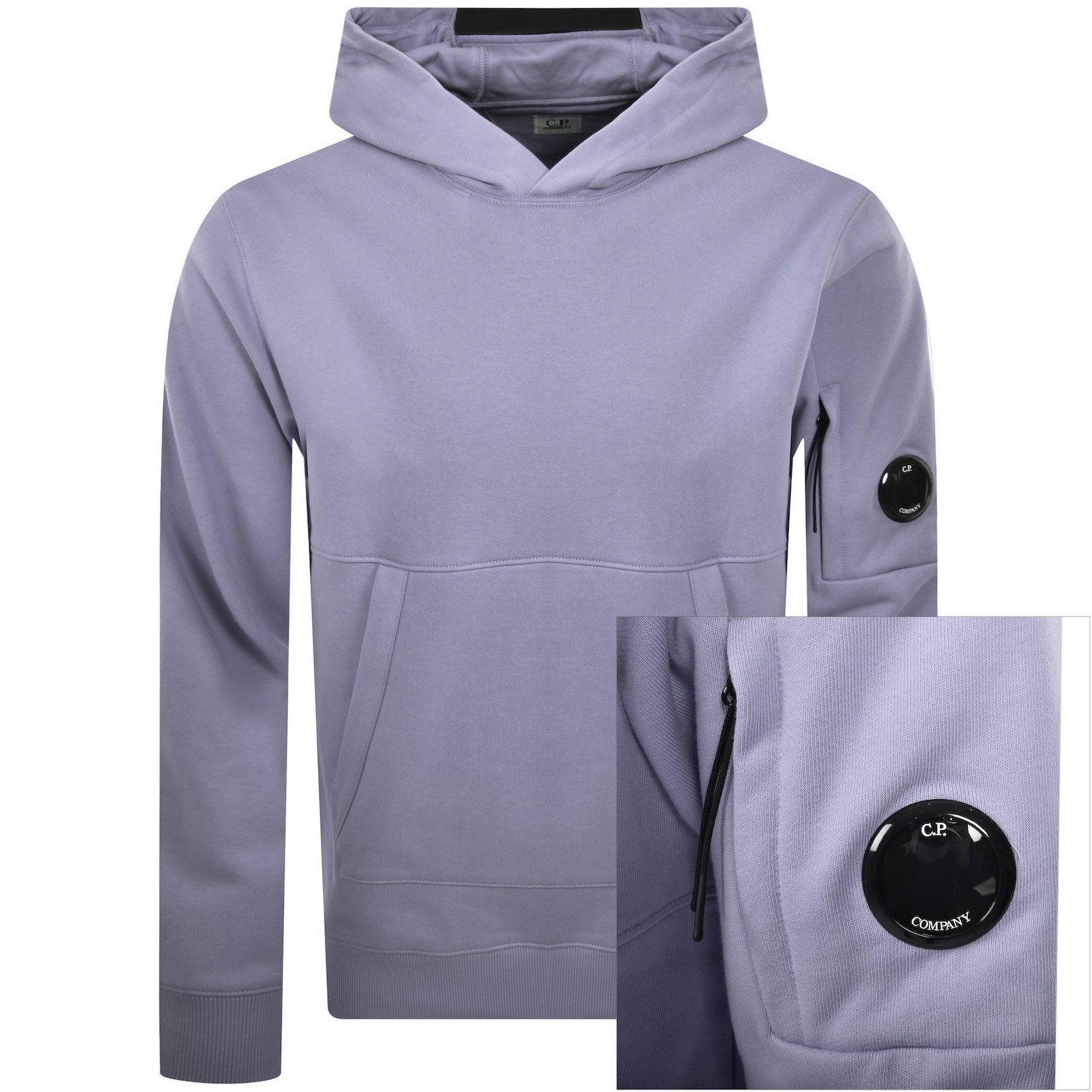 C.p. Company Cp Company Diagonal Raised Hoodie Purple In Pink