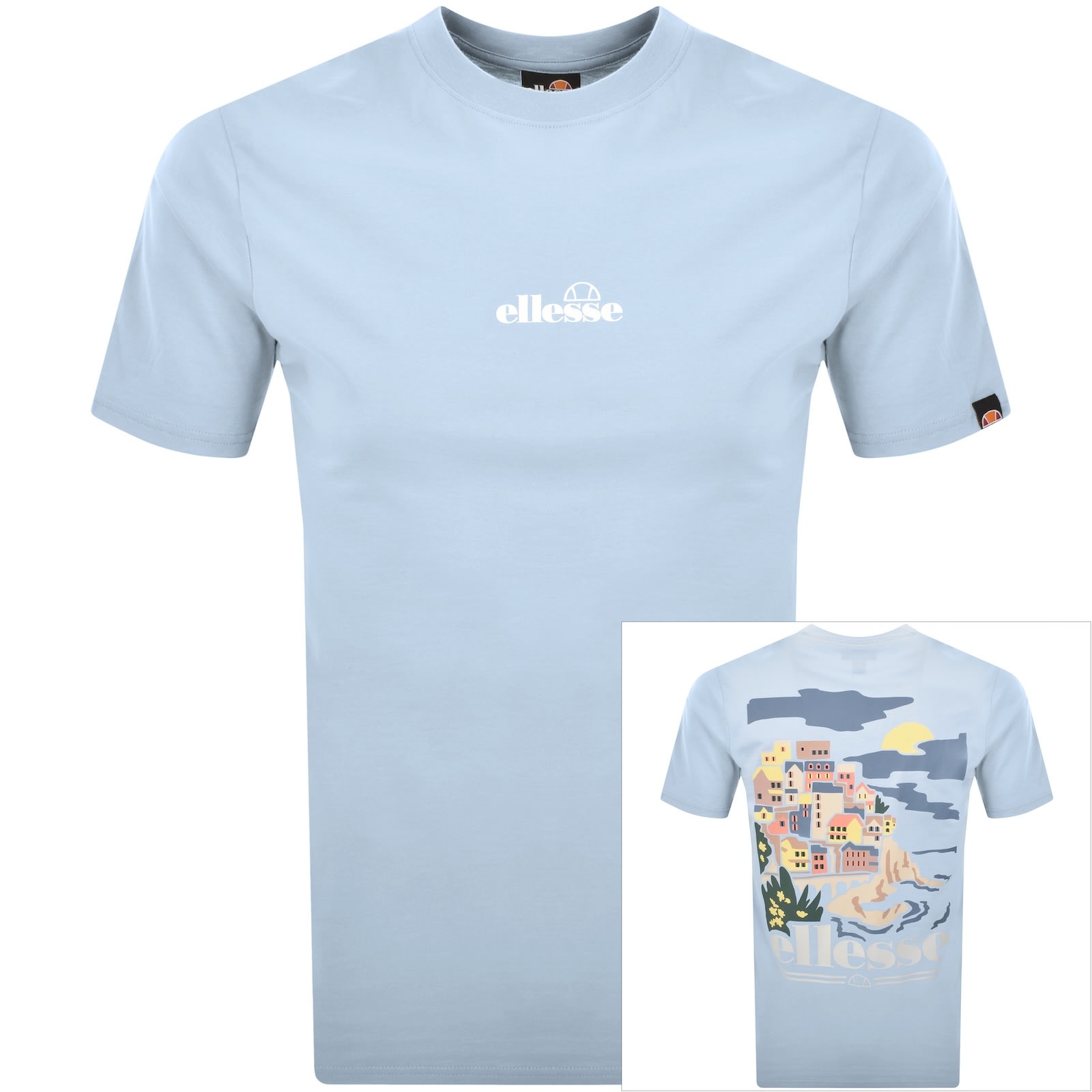 Ellesse Marosa Logo T Shirt Blue