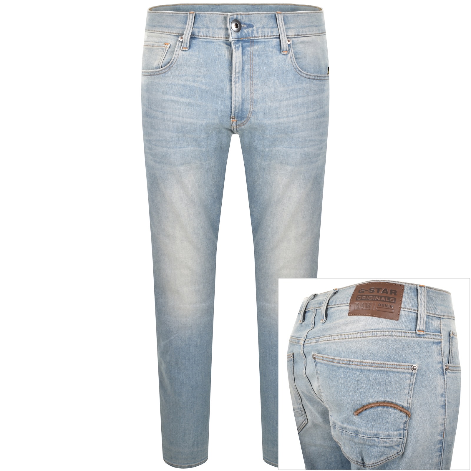 G-star G Star Revend Skinny Jeans Light Wash Blue In Blue