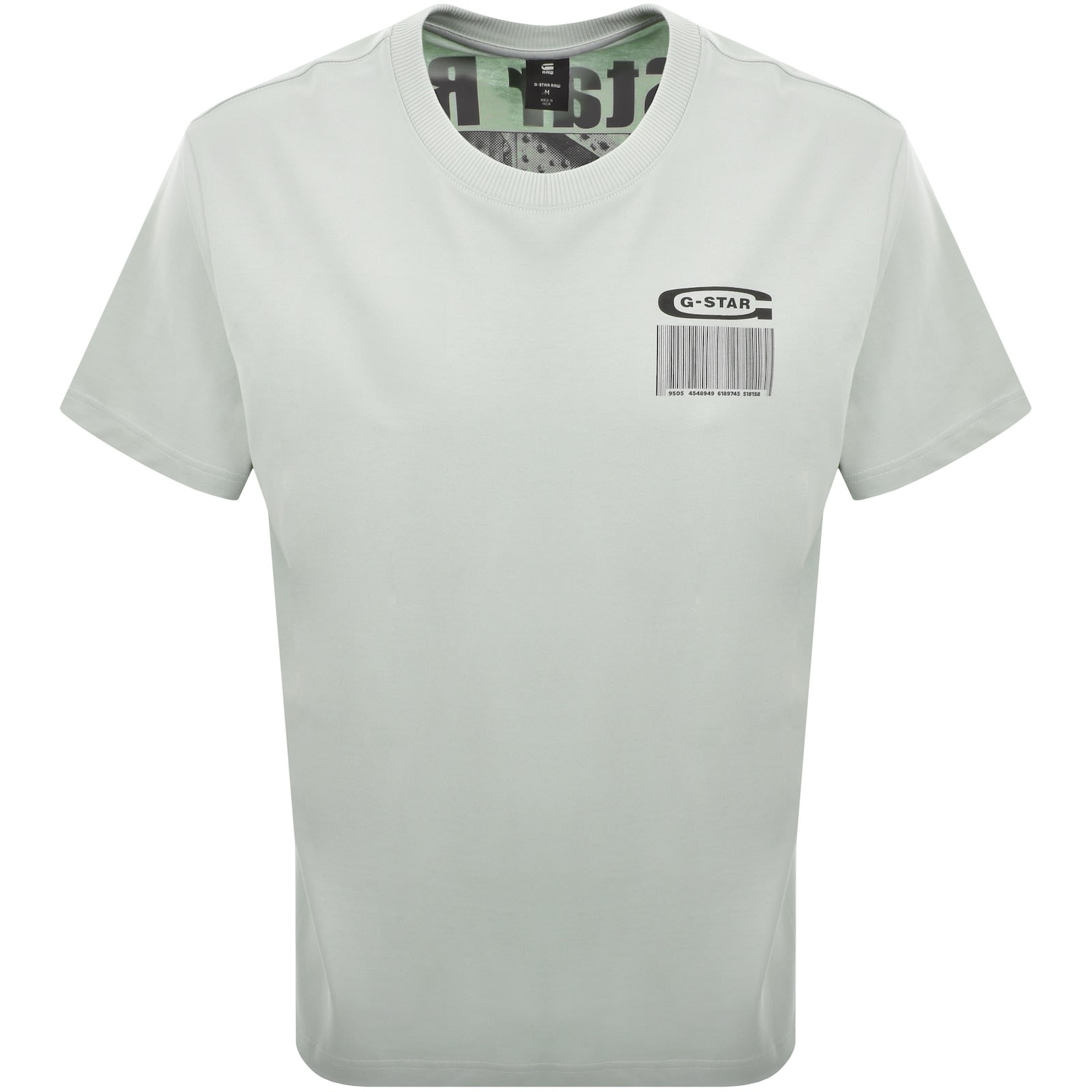 G-star G Star Loose Fit Barcode T Shirt Green