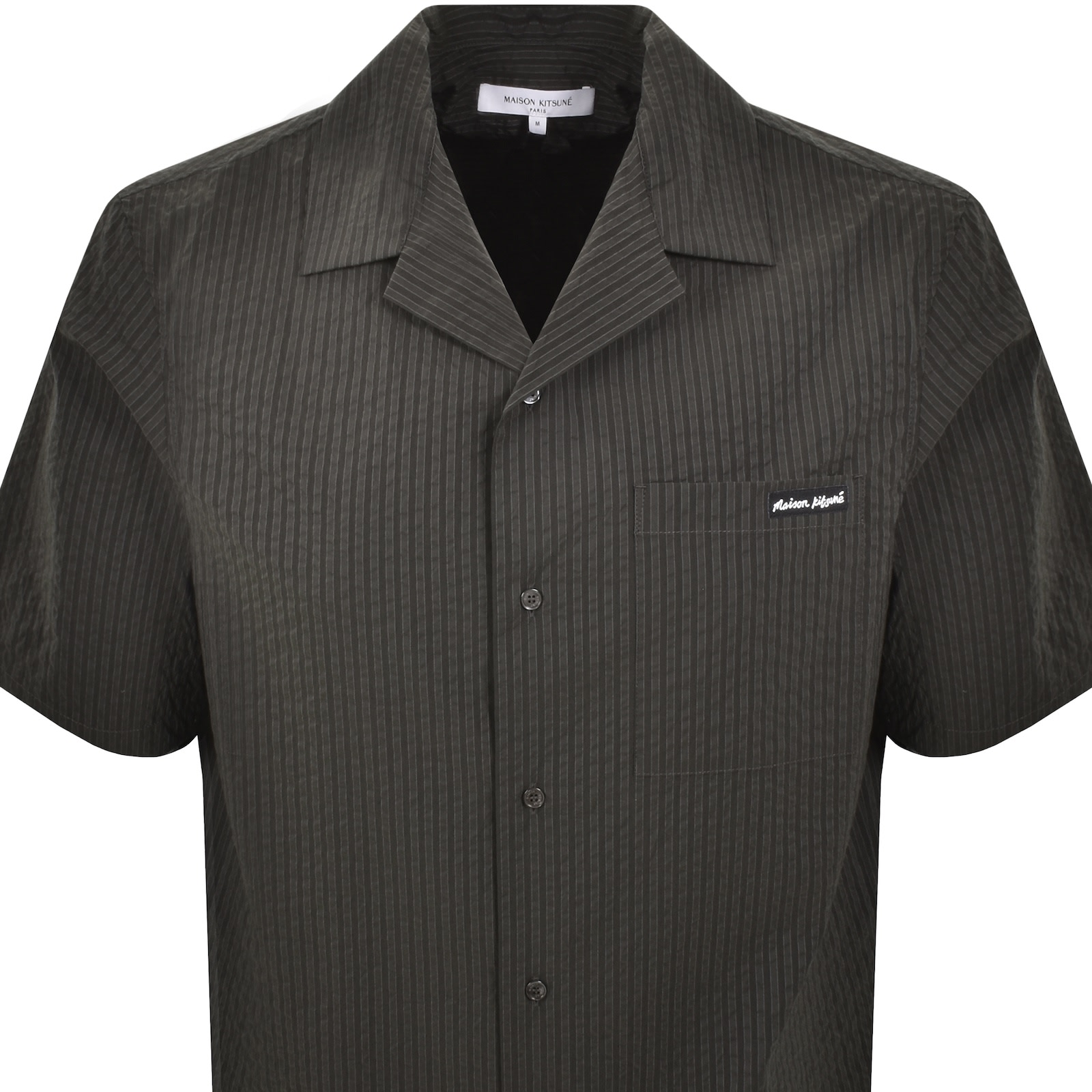 Shop Maison Kitsuné Maison Kitsune Resort Shirt Green