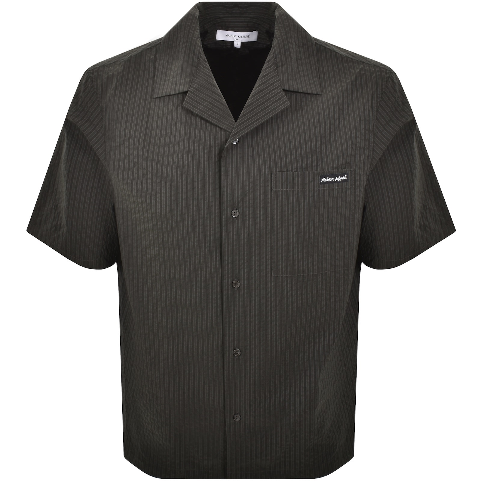 Shop Maison Kitsuné Maison Kitsune Resort Shirt Green