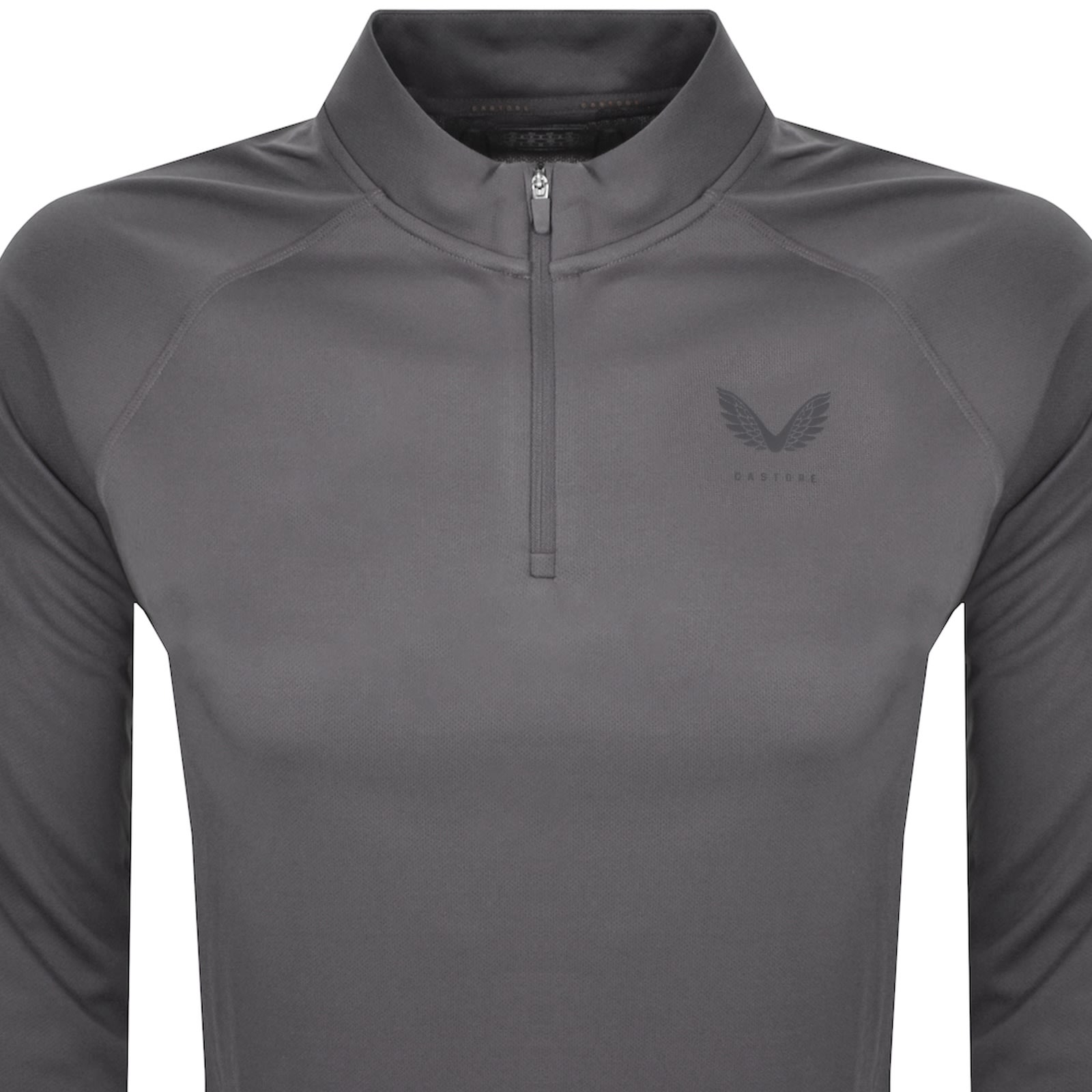 Castore Lightweight Quarter Zip T Shirt Grey In Gray