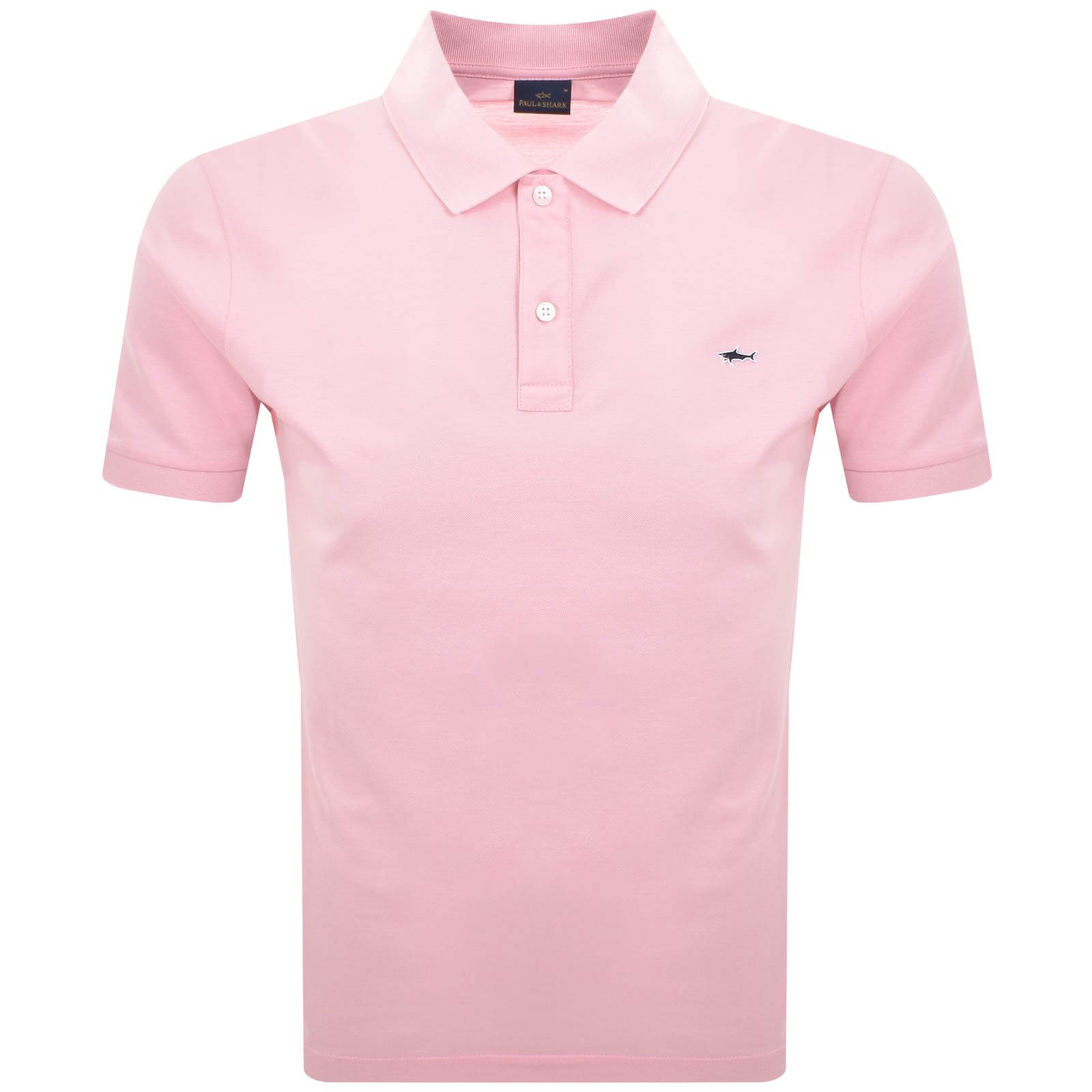 Paul &amp; Shark Paul And Shark Logo Polo T Shirt Pink