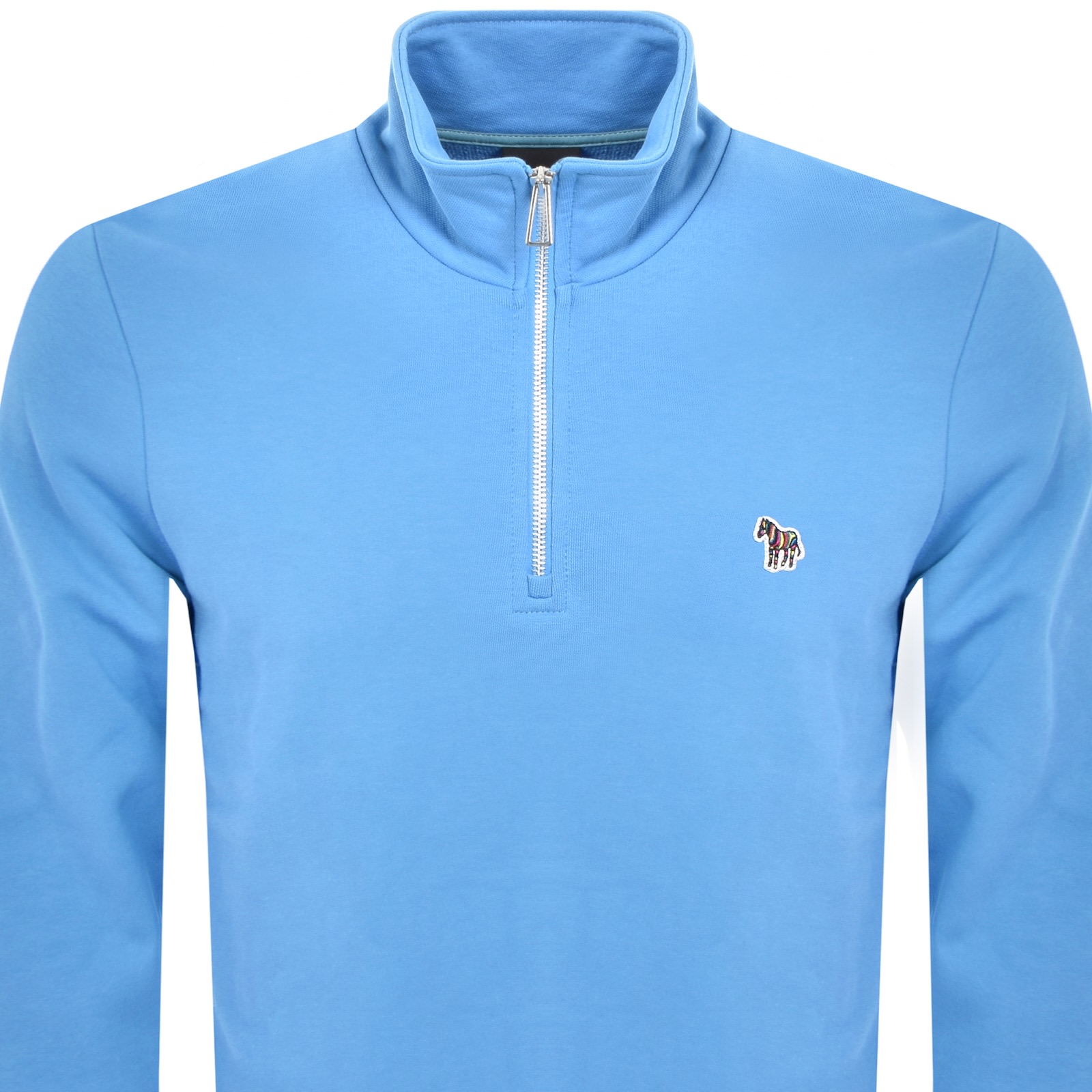 Paul Smith Half Zip Zebra Sweatshirt Blue