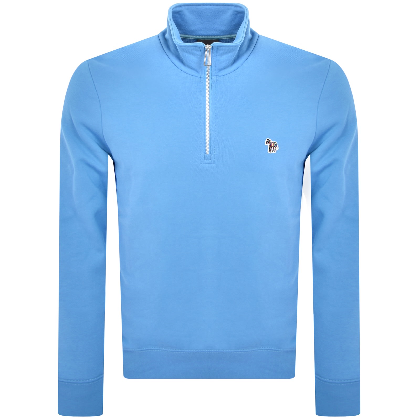 Paul Smith Half Zip Zebra Sweatshirt Blue