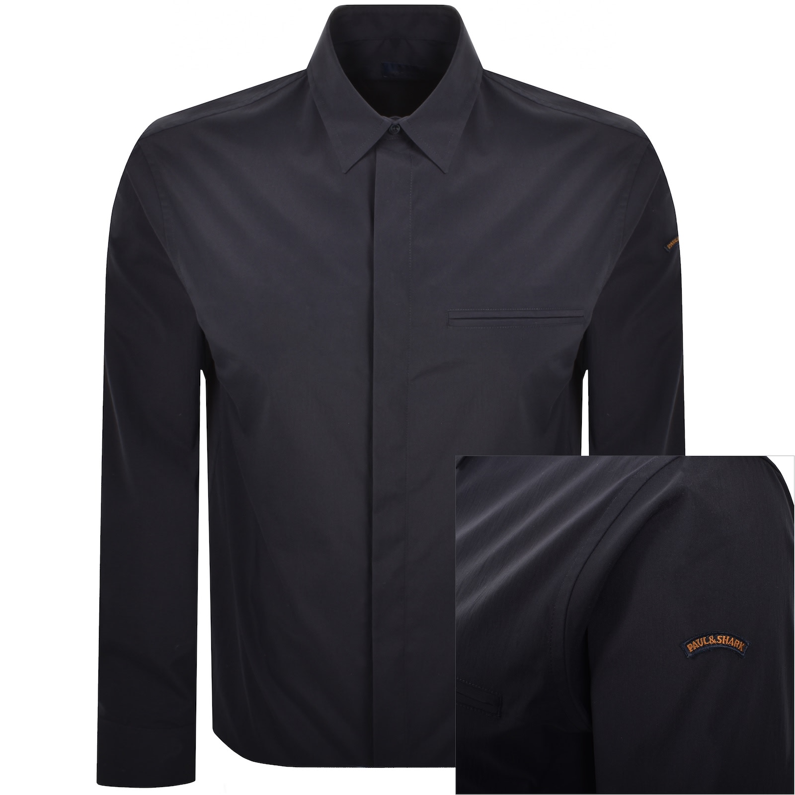 PAUL & SHARK PAUL AND SHARK MOON BADGE OVERSHIRT NAVY
