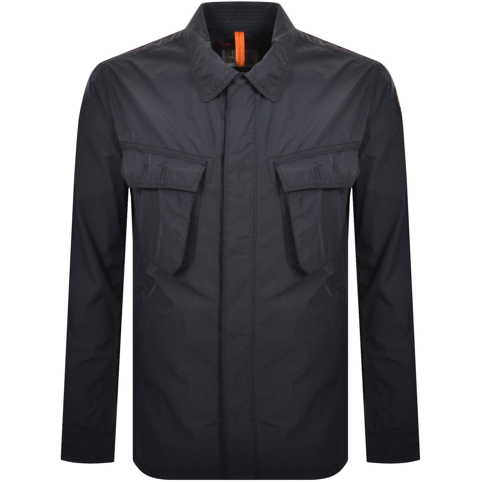 Parajumpers Millard Overshirt Black In Blue