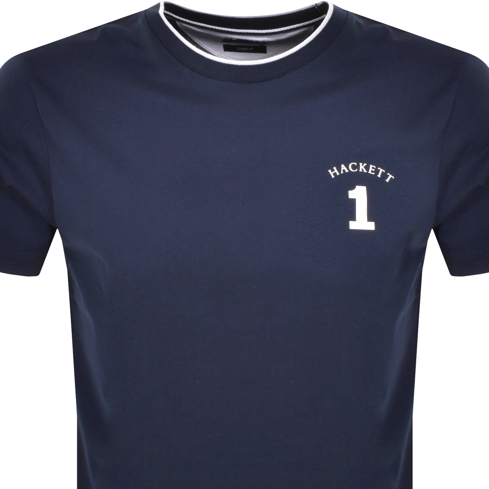 HACKETT HACKETT HERITAGE NUMBER T SHIRT INK BLUE