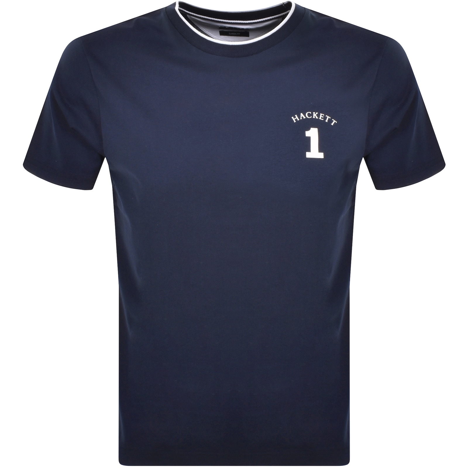 HACKETT HACKETT HERITAGE NUMBER T SHIRT INK BLUE