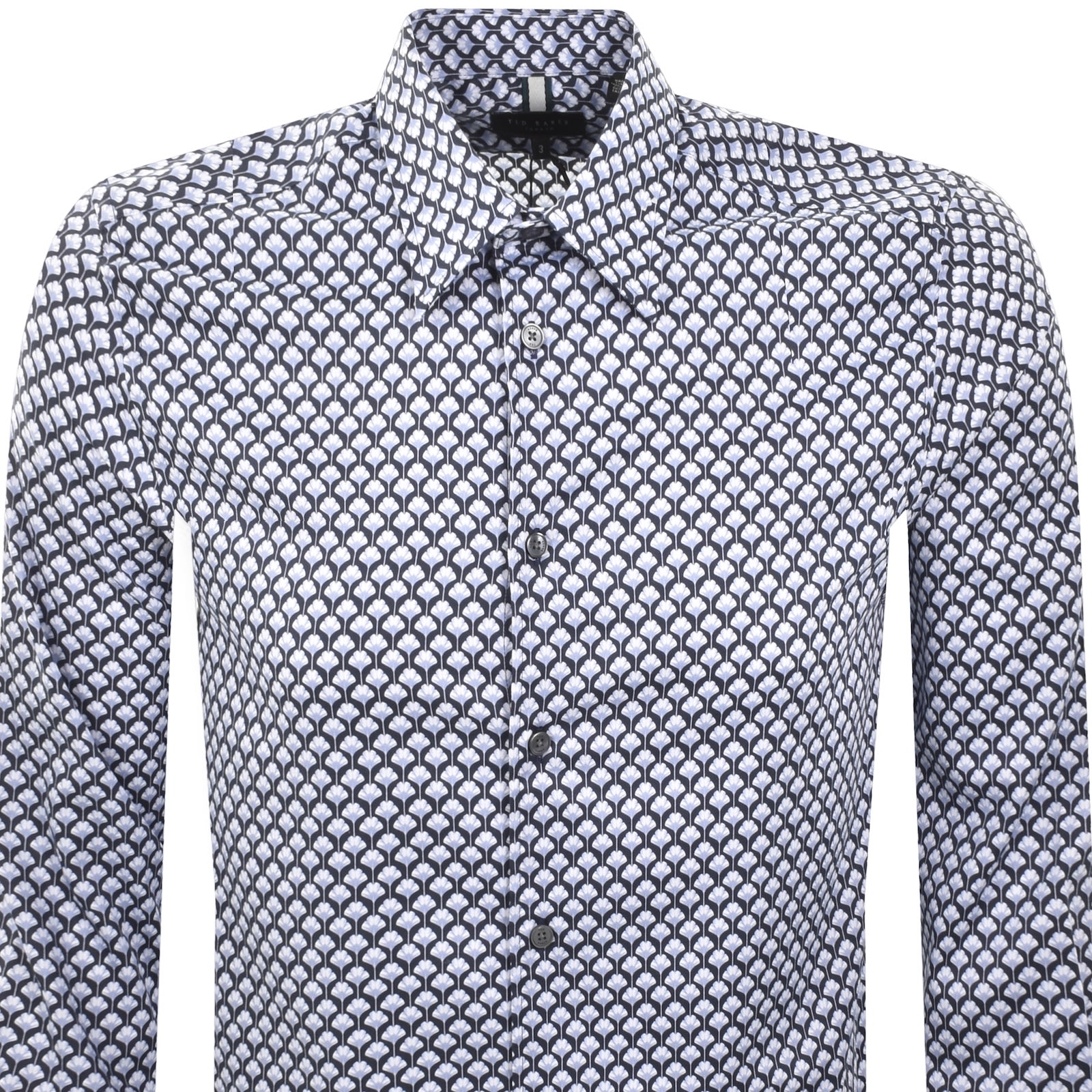 Ted Baker Emmets Long Sleeve Shirt Blue In Blue
