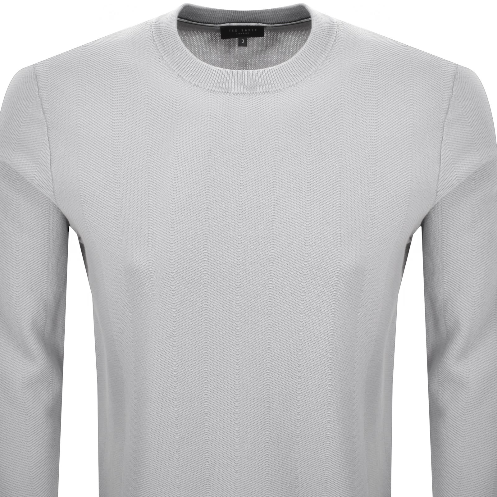 Ted Baker Jamals Herringbone Sweatshirt Grey