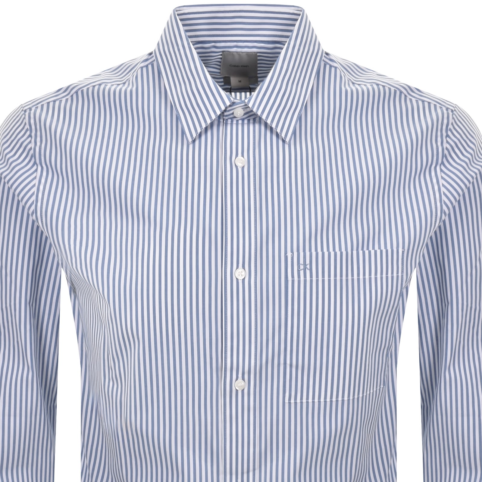 Calvin Klein Striped Shirt White And Blue