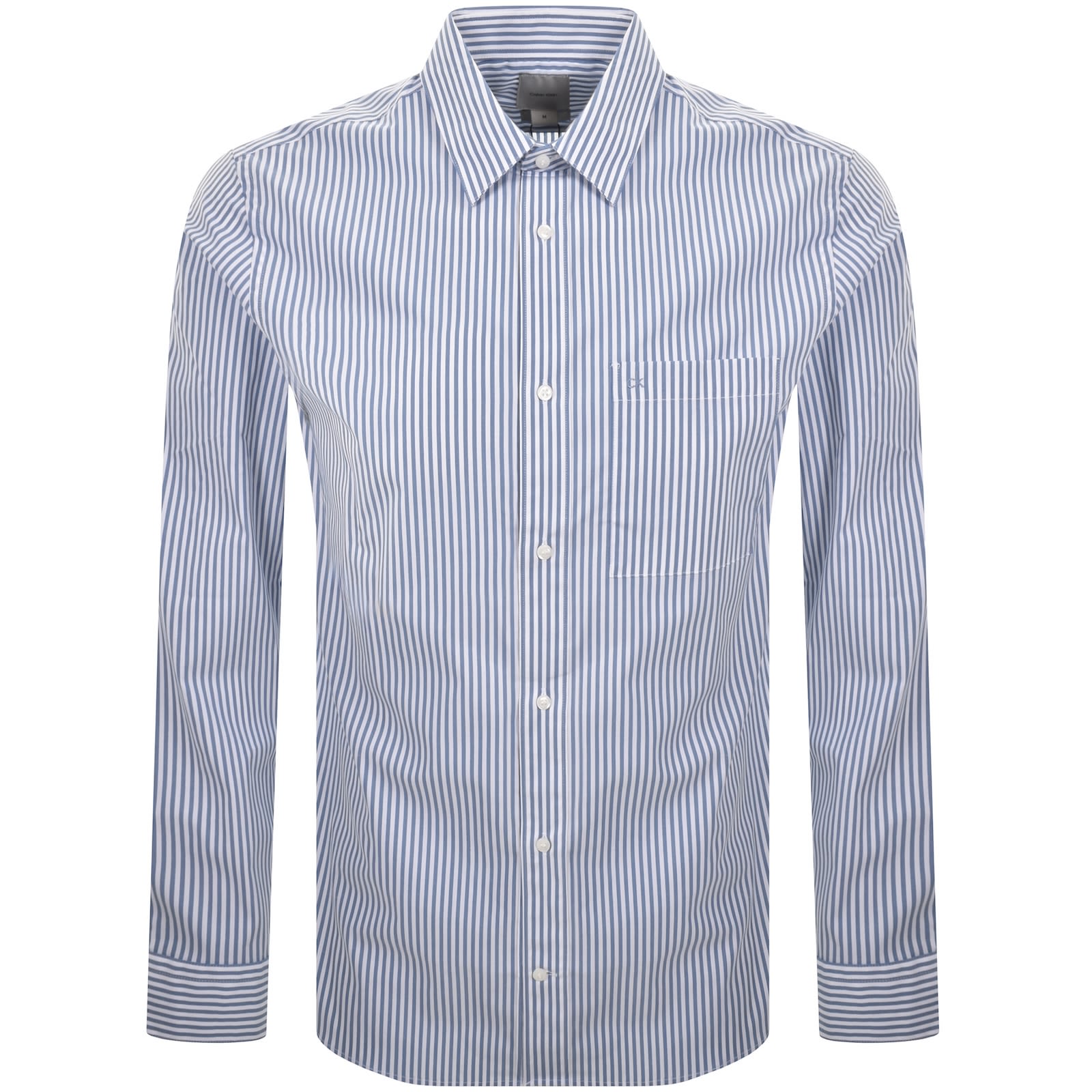Calvin Klein Striped Shirt White And Blue
