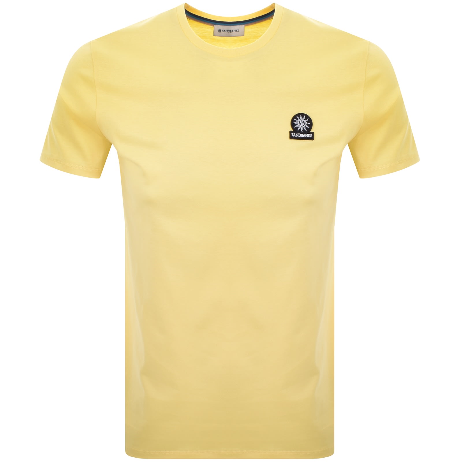 Sandbanks Badge Logo T Shirt Yellow