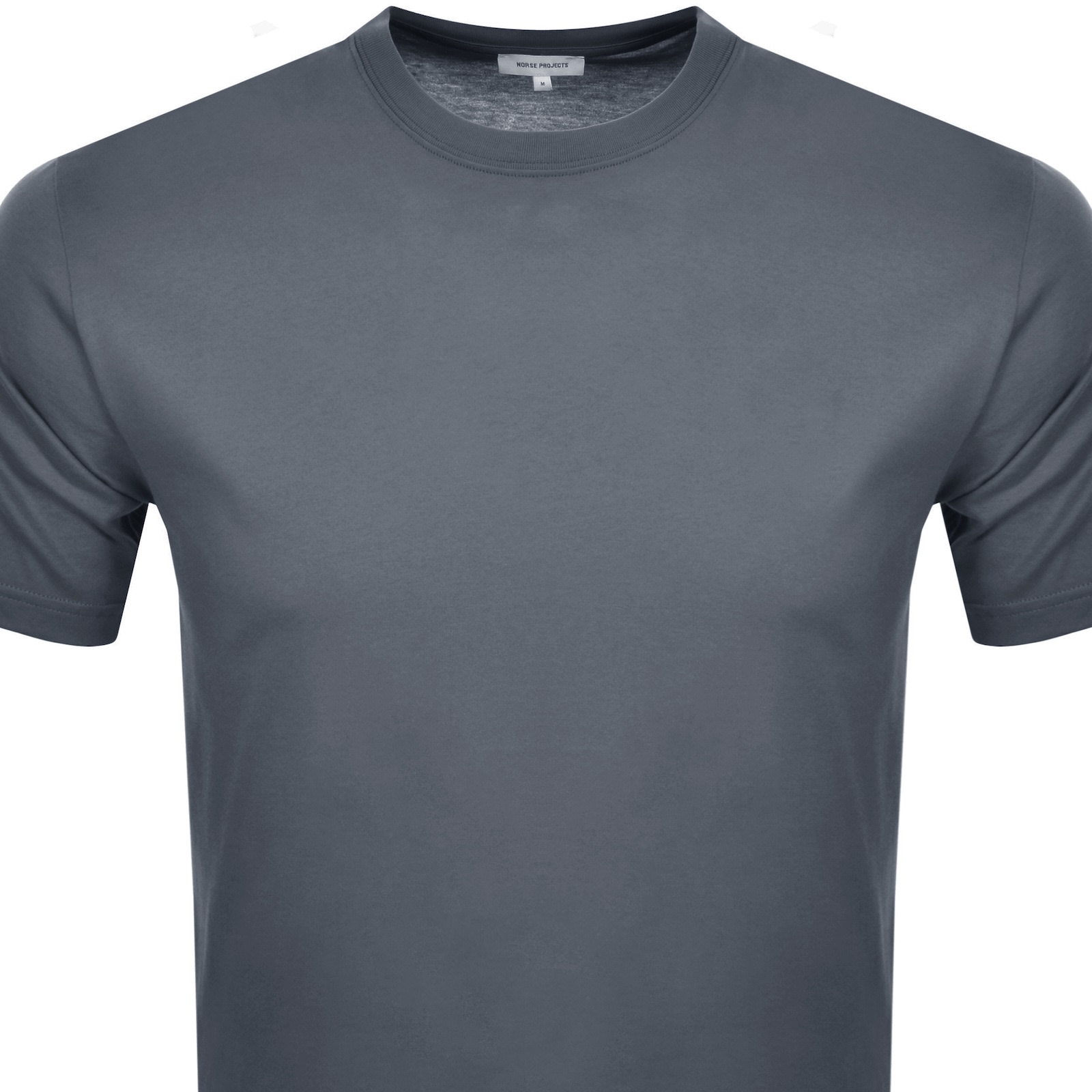Norse Projects Logo T Shirt Blue In Gray
