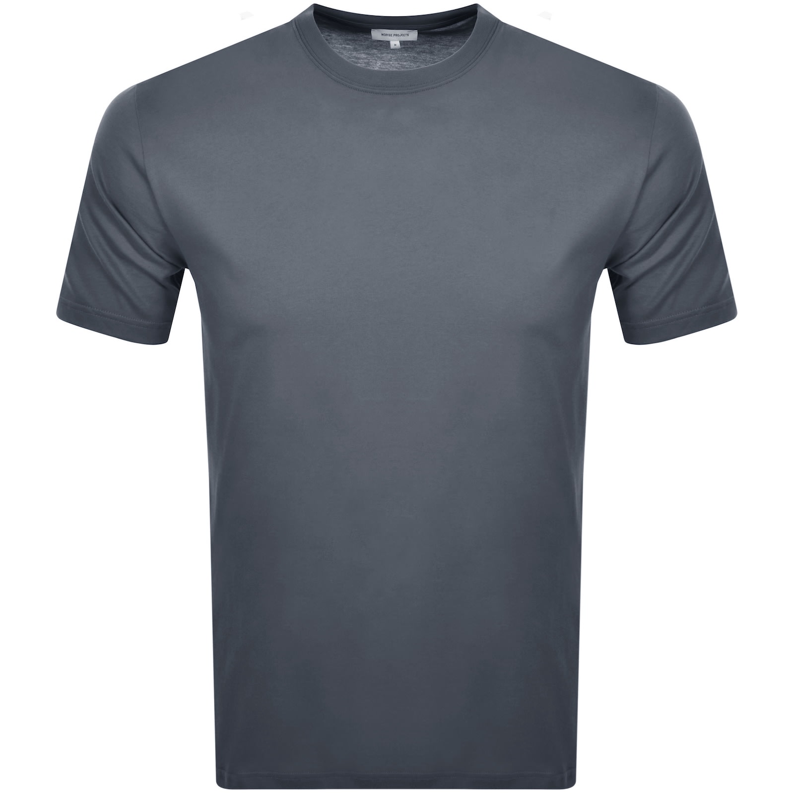 Norse Projects Logo T Shirt Blue In Gray