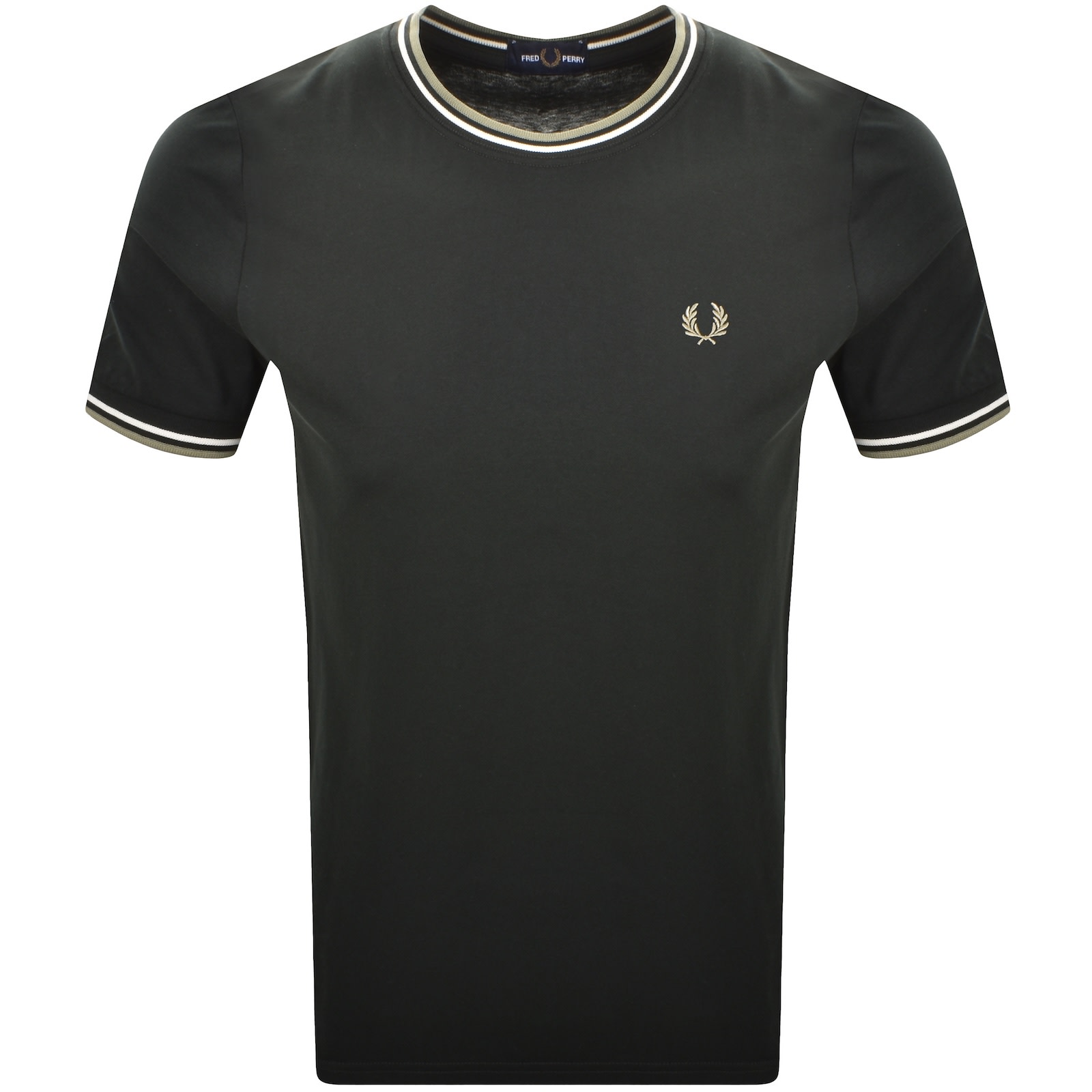 Fred Perry Twin Tipped Short Sleeved T Shirt Green