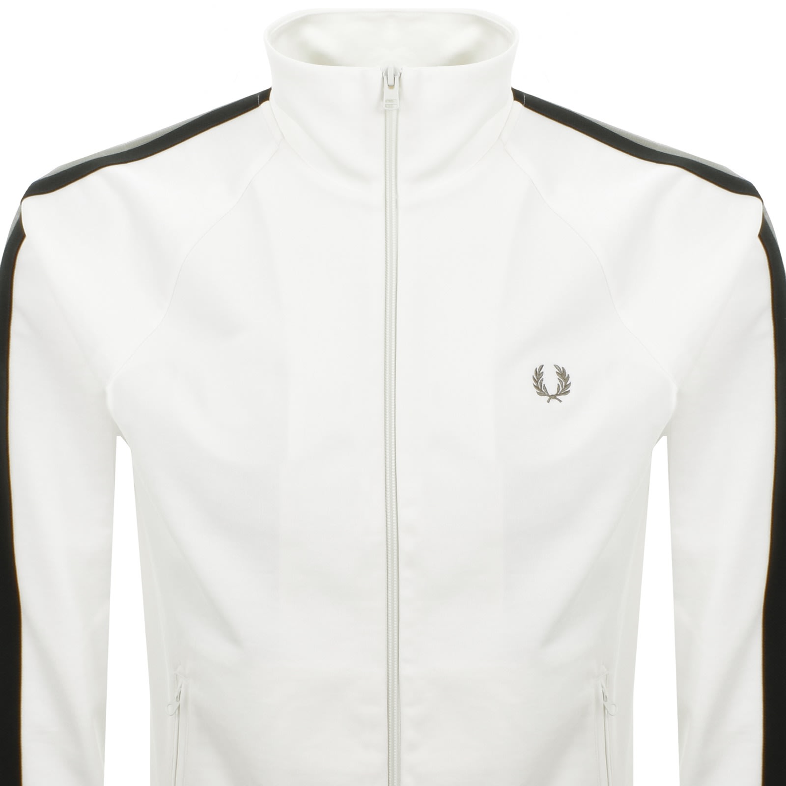 Fred Perry Two Colour Tape Track Jacket Cream