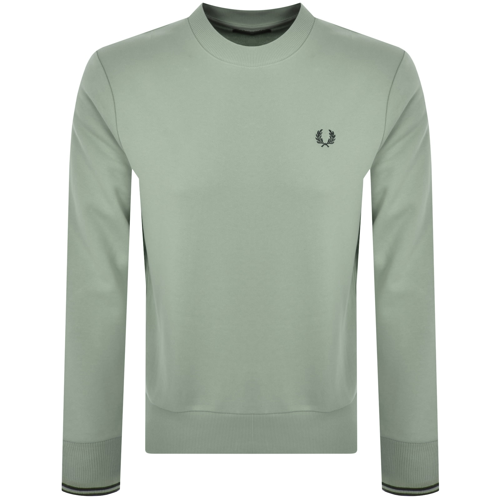 Fred Perry Crew Neck Sweatshirt Bayleaf Green