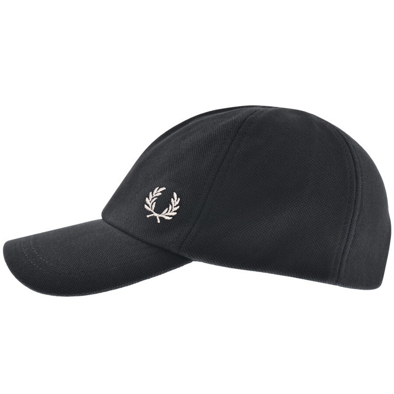 Fred Perry Logo Embroidered Baseball Cap In Black