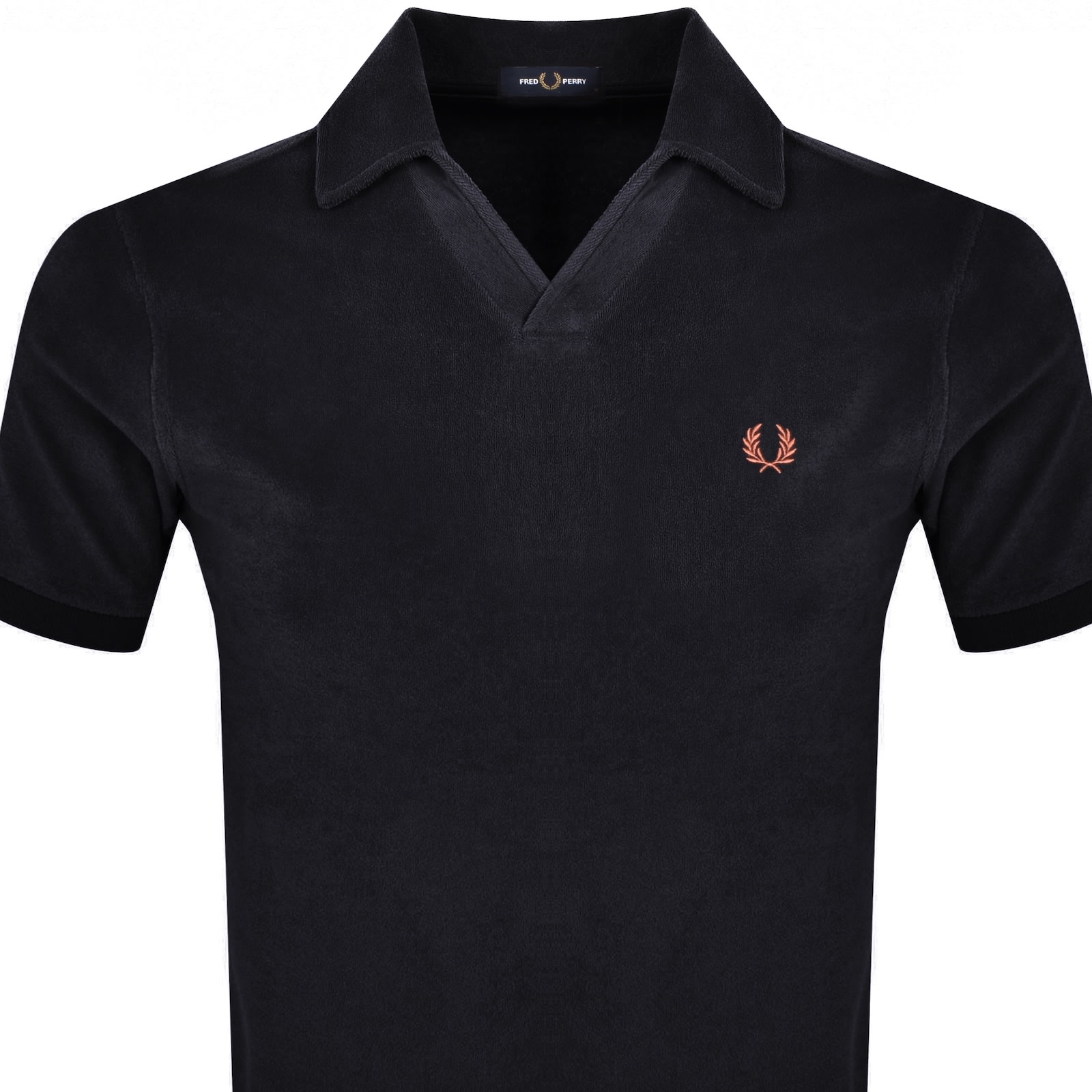 Fred Perry Open Collar T Shirt Navy