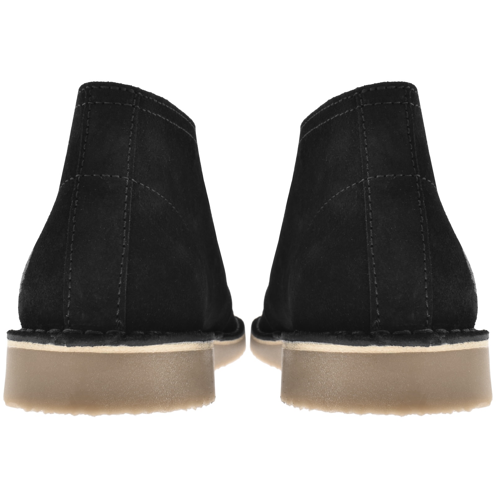 Fred Perry Black Hawley Suede Desert Boots In Black