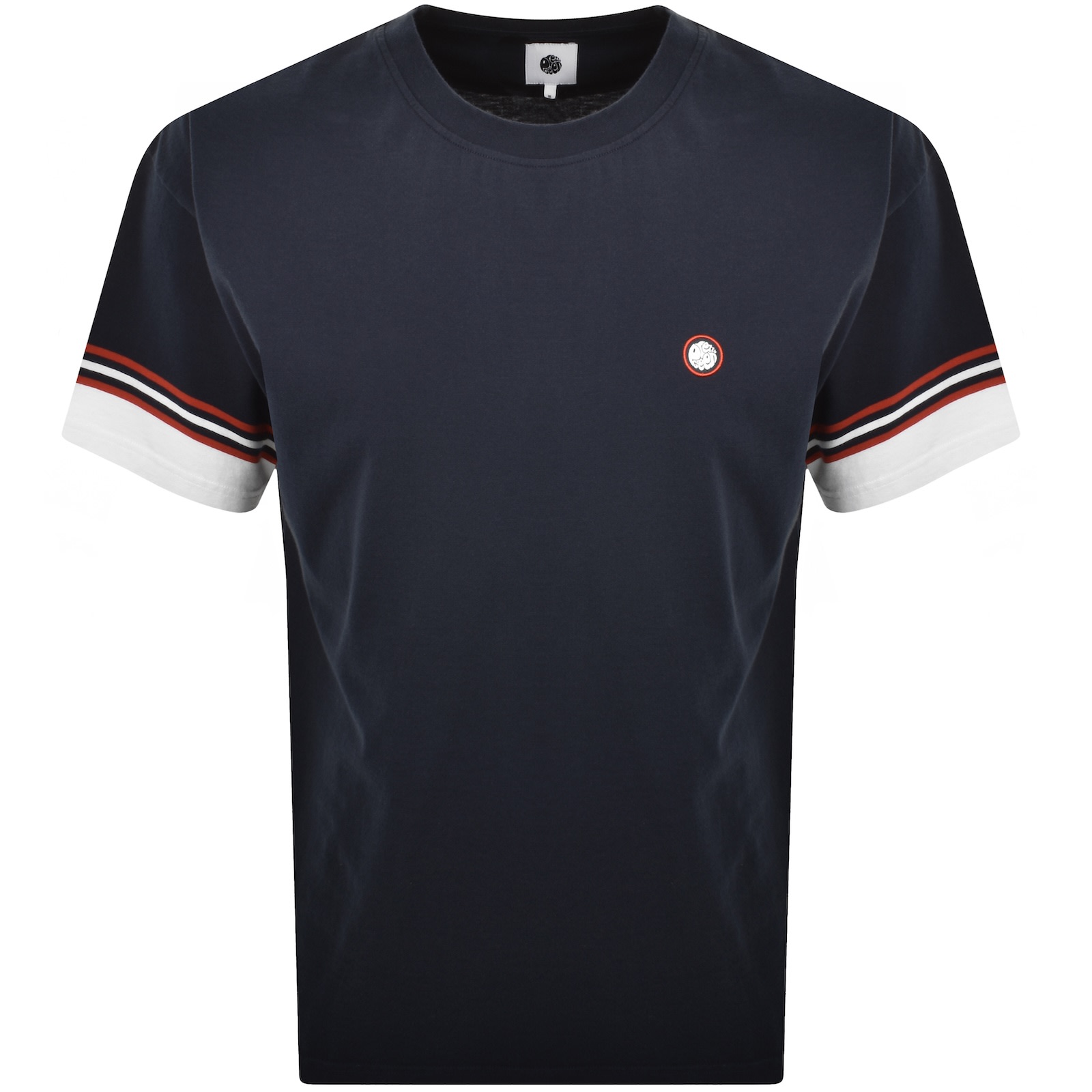 Pretty Green Valencia T Shirt Navy In Blue