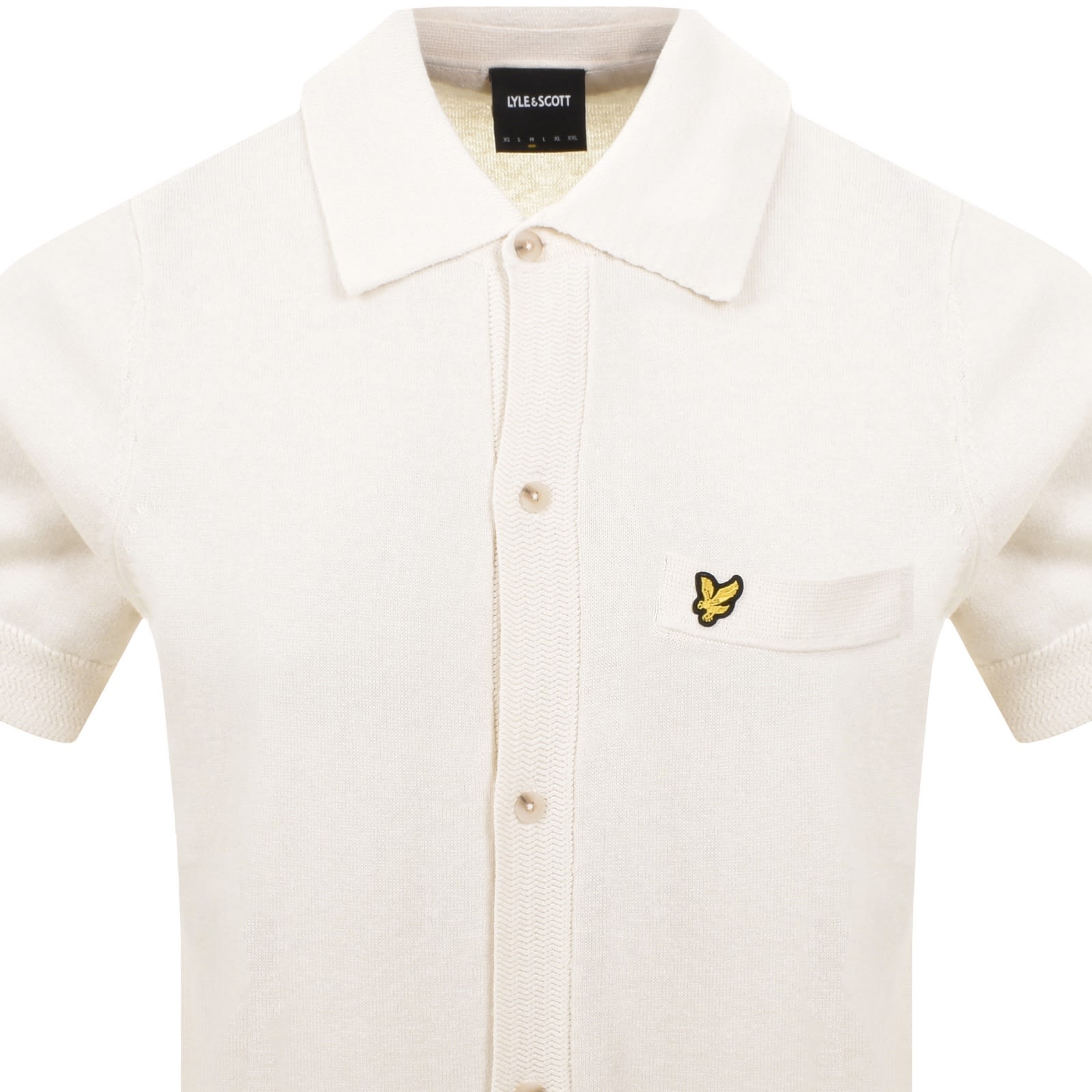 Lyle & Scott Lyle And Scott Hemp Knitted Shirt Cream In Neutral