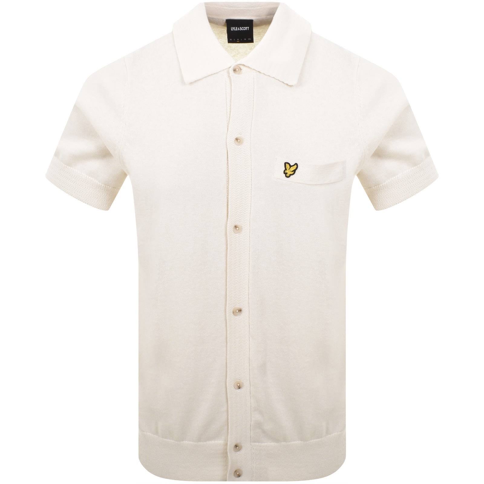 Lyle & Scott Lyle And Scott Hemp Knitted Shirt Cream In Neutral