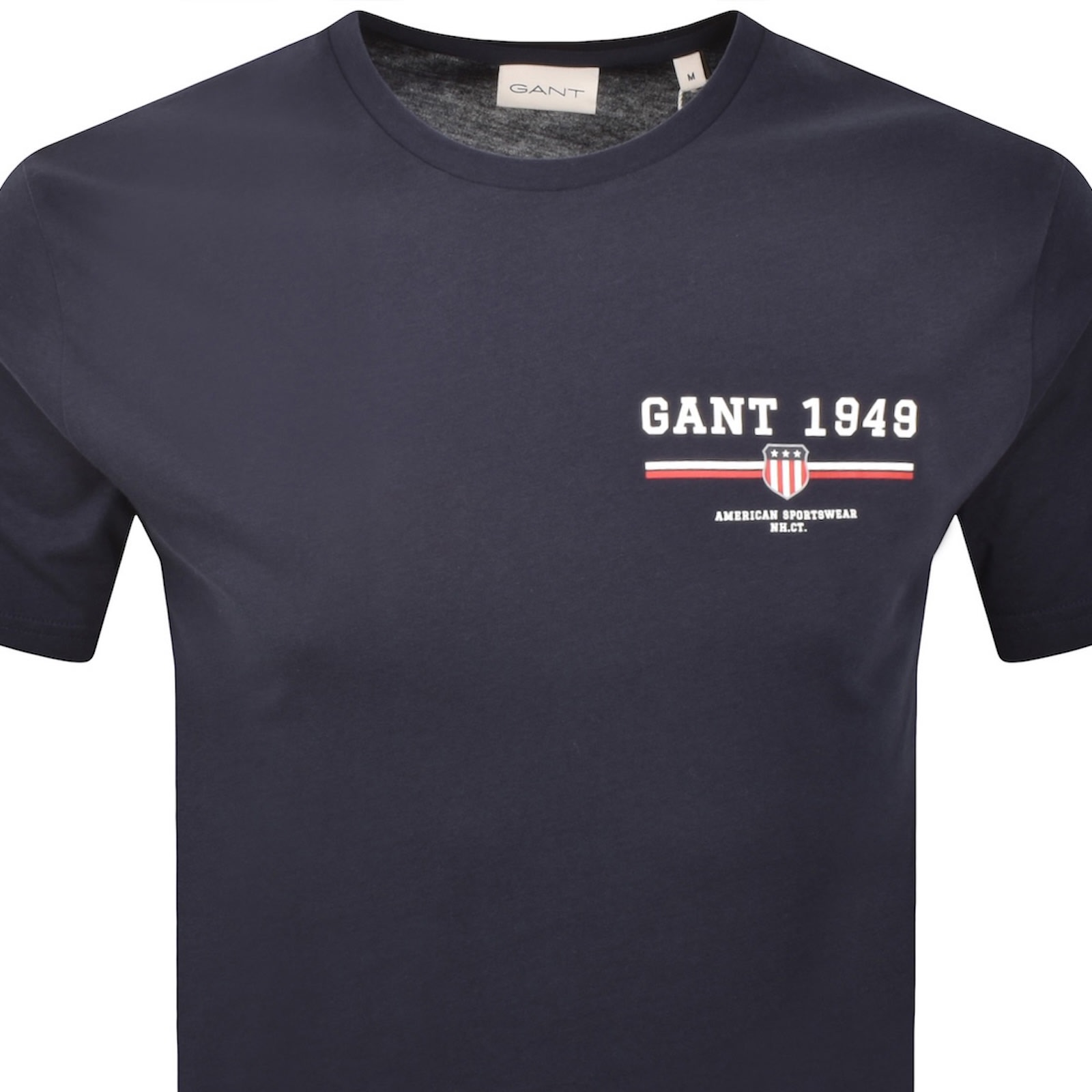 Gant Original Graphic T Shirt Blue In Black
