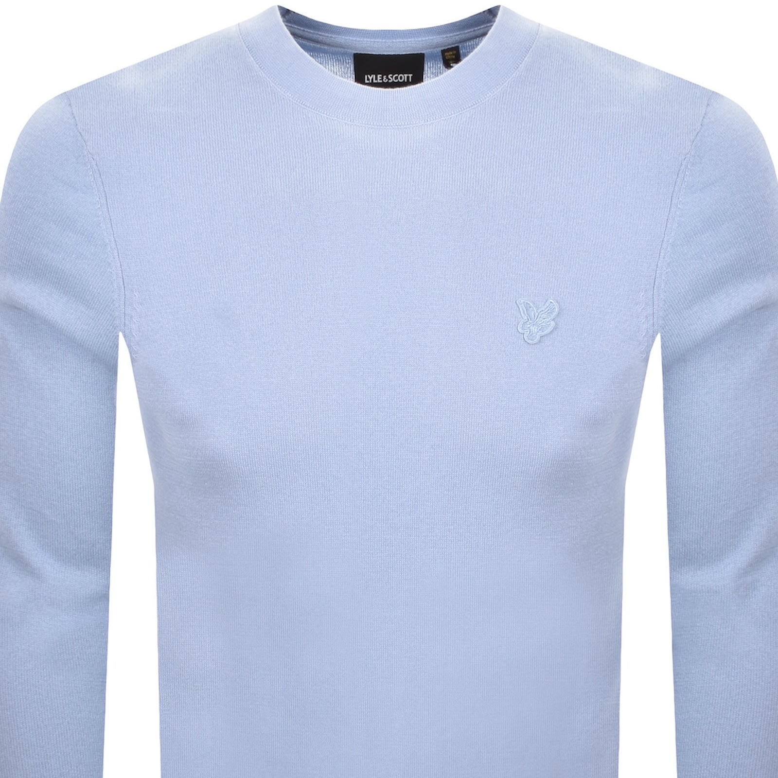Lyle & Scott Lyle And Scott Tonal Superfine Knit Jumper Blue In Blue