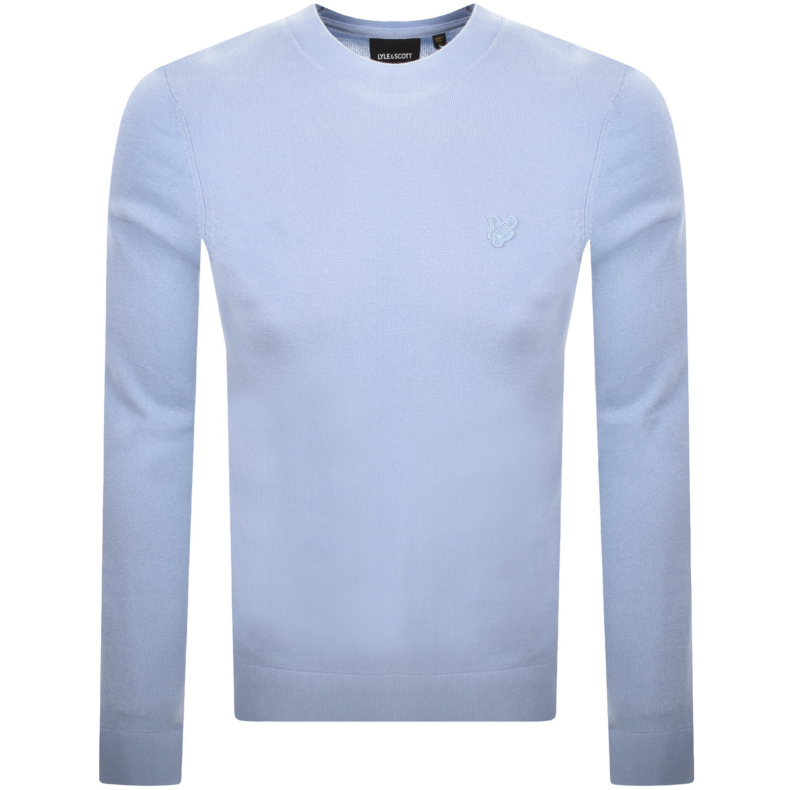 Lyle & Scott Lyle And Scott Tonal Superfine Knit Jumper Blue In Blue