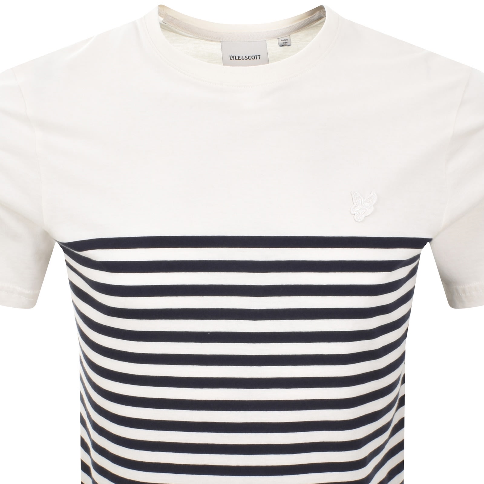 Lyle & Scott Lyle And Scott Crew Neck T Shirt Off White In Multi
