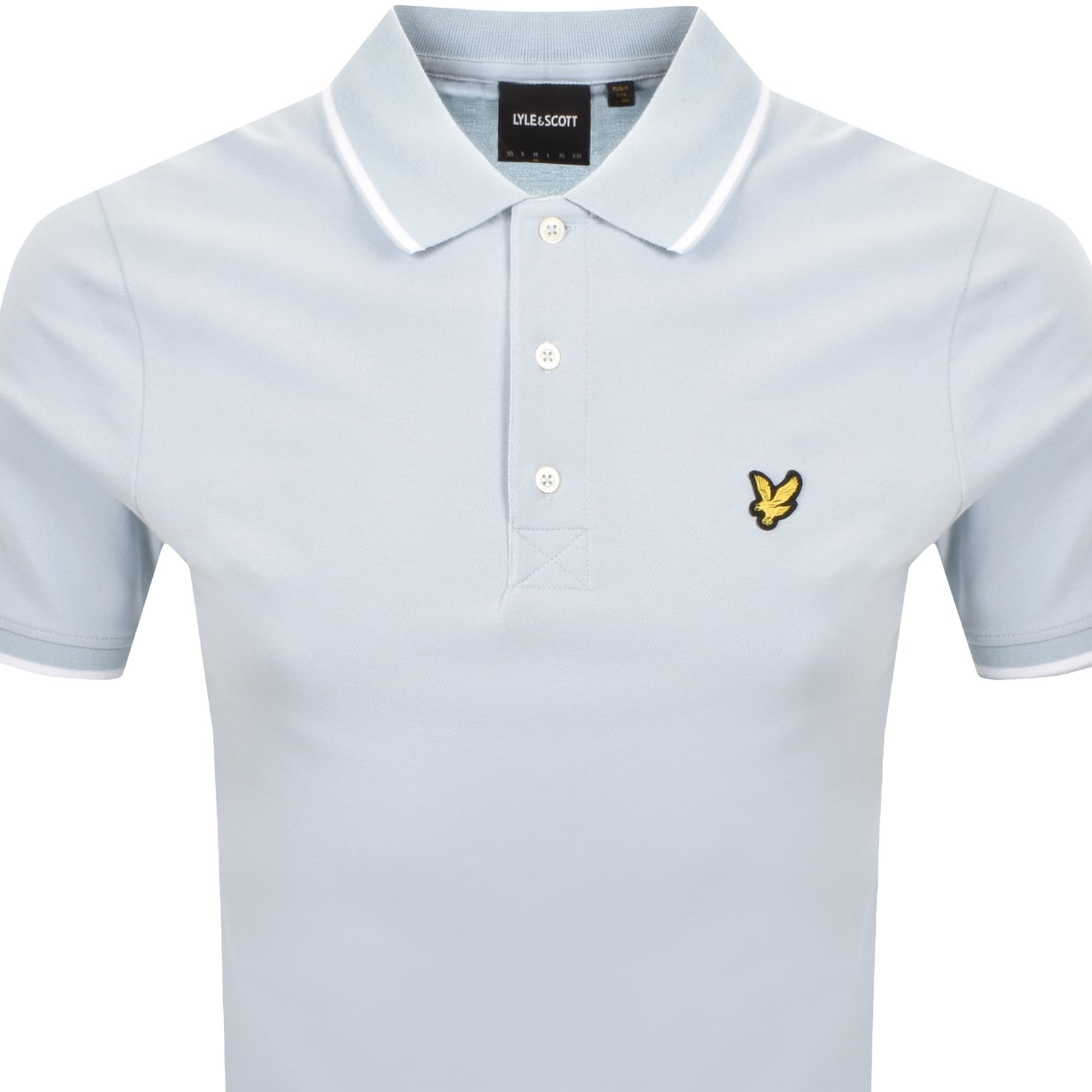 Lyle & Scott Lyle And Scott Tipped Polo T Shirt Blue In Blue