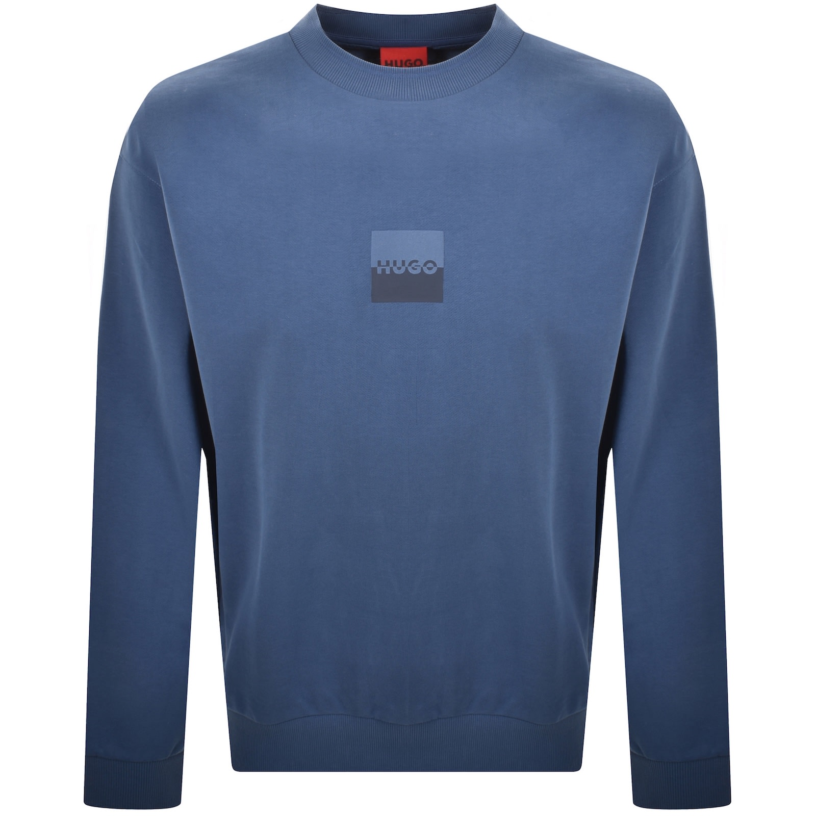 HUGO BOSS HUGO DUSPLITED SWEATSHIRT MEDIUM BLUE 