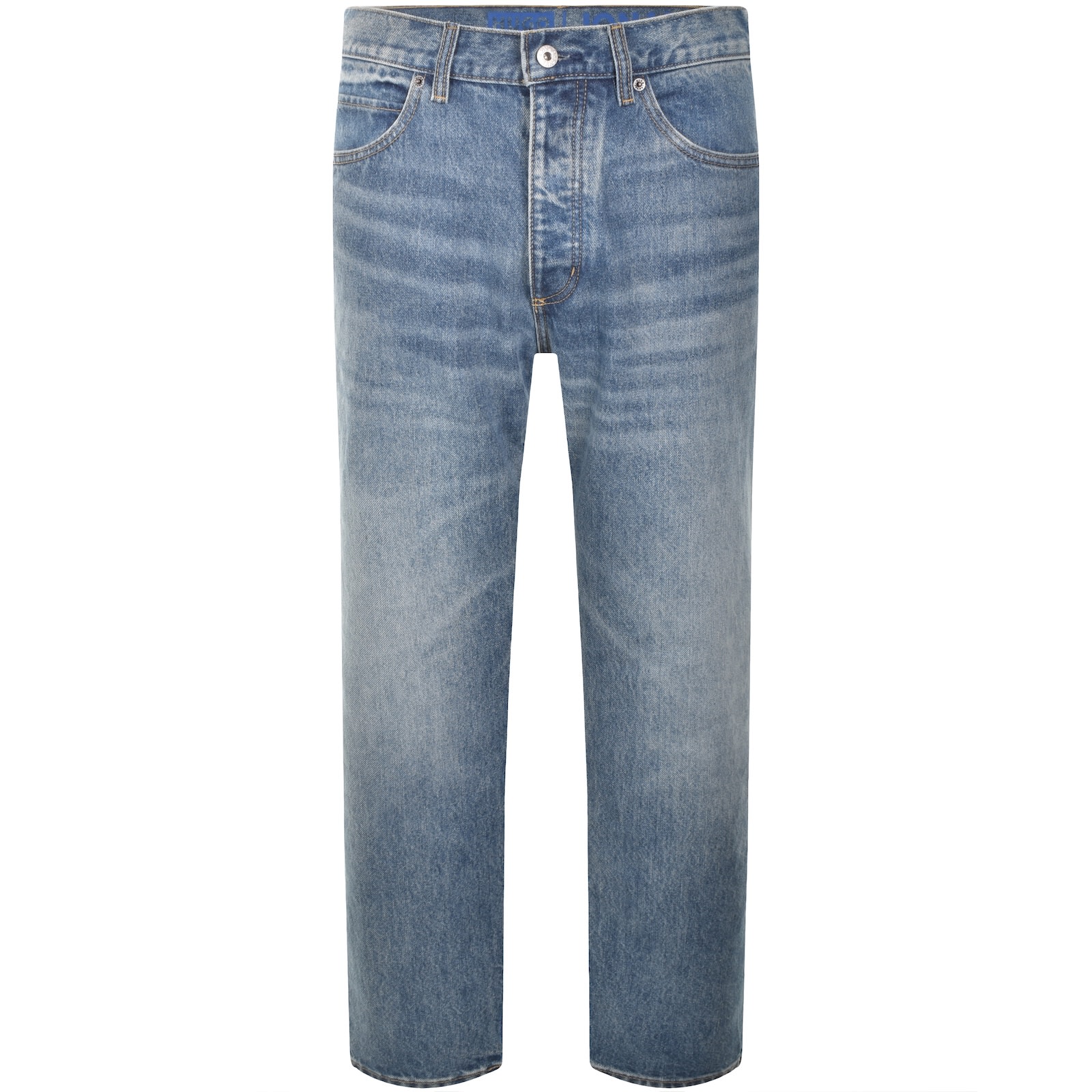 Hugo Blue Straight Fit Jonah Mid Wash Jeans