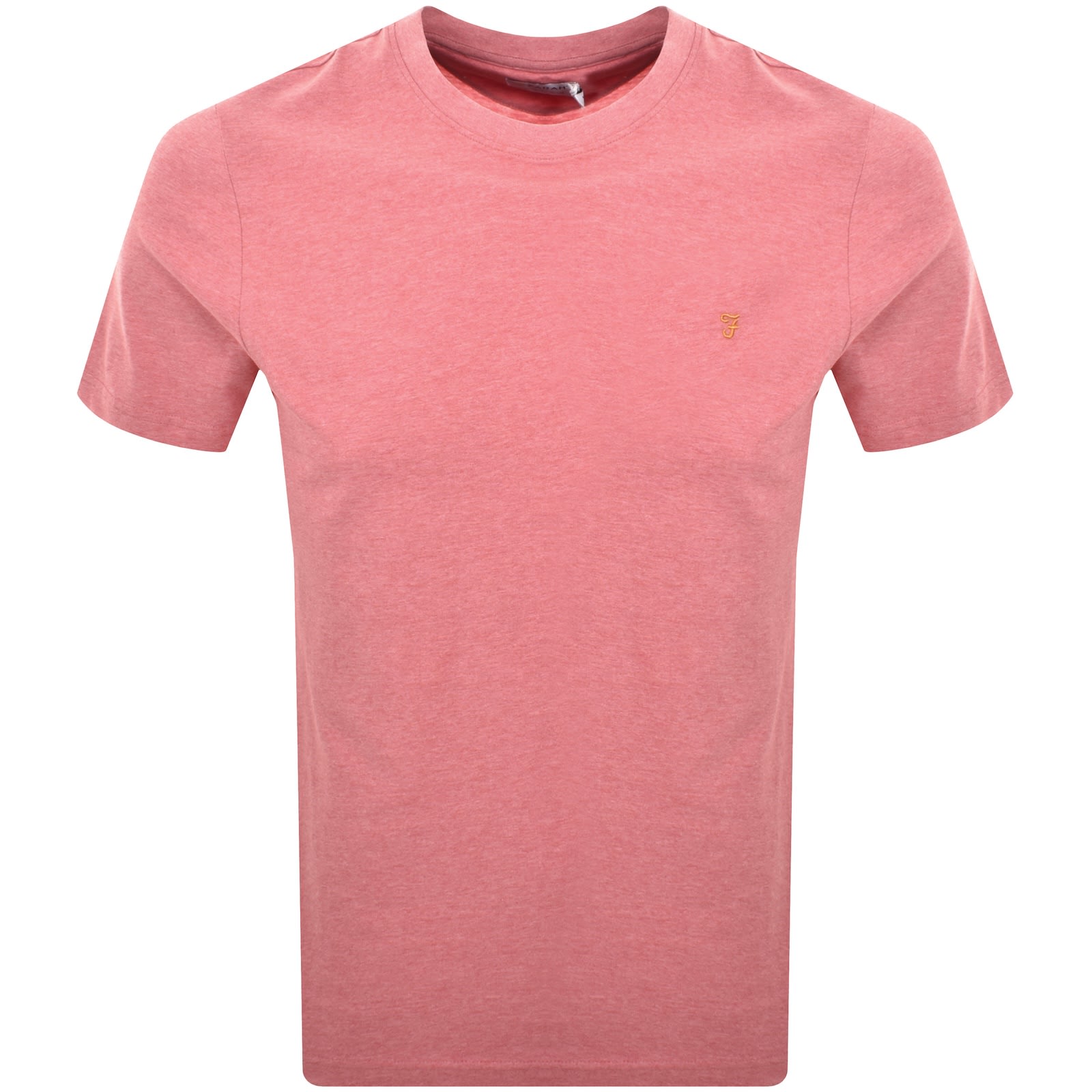 Farah Vintage Farah Danny T Shirt Carnation Pink Marl