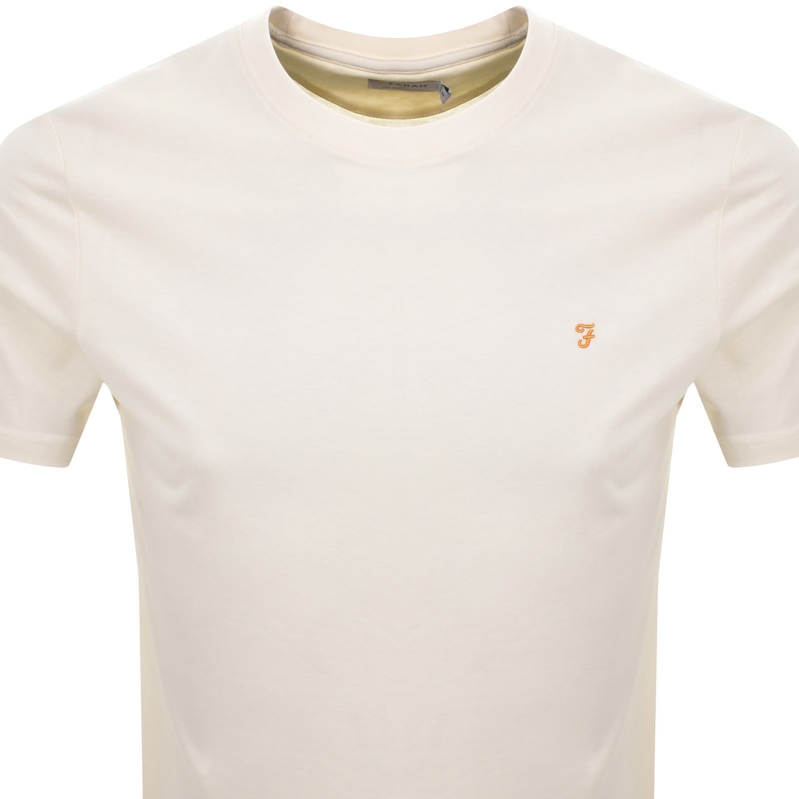 Farah Vintage Farah Danny Regular Fit T Shirt Ecru