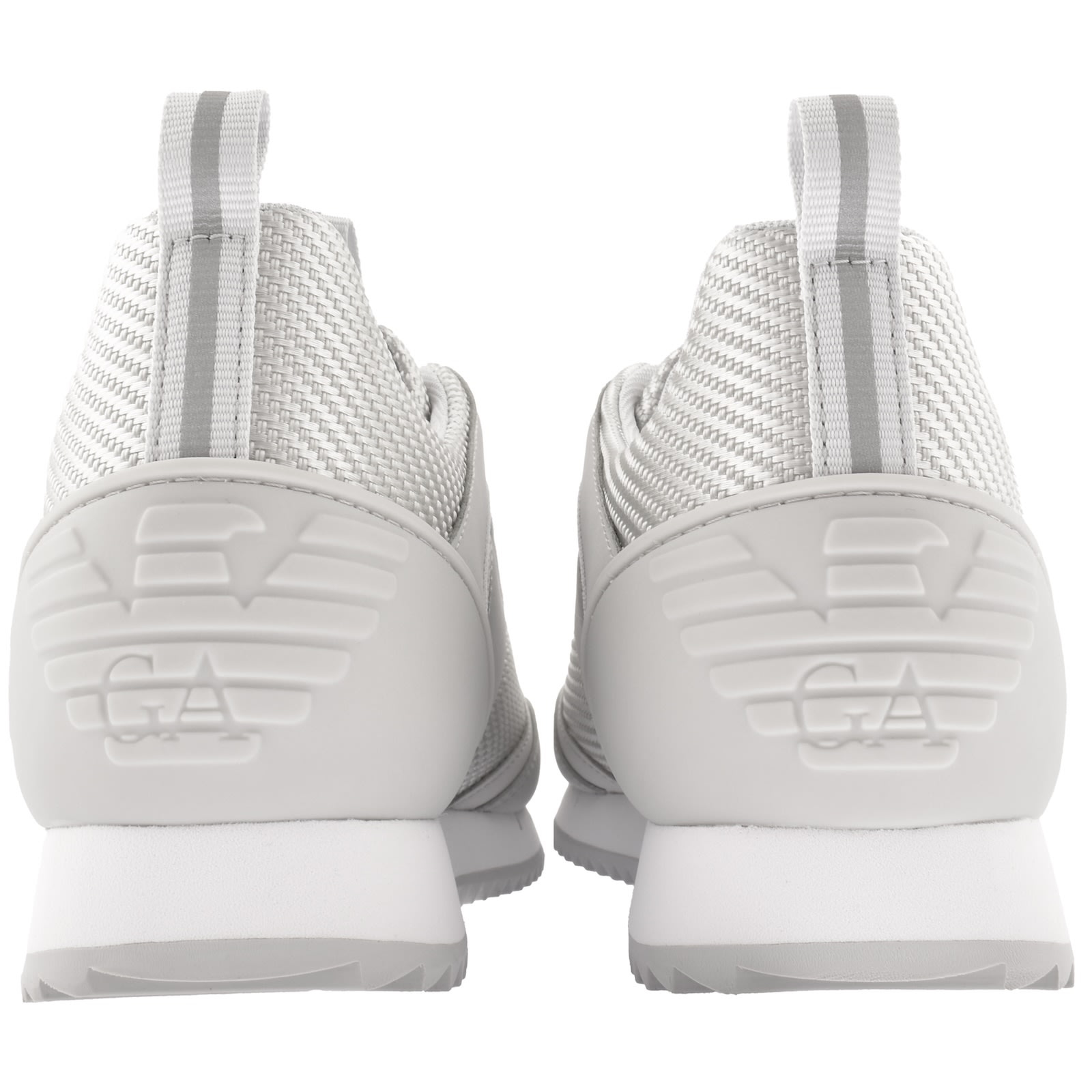 Ea7 Emporio Armani Logo Trainers Grey