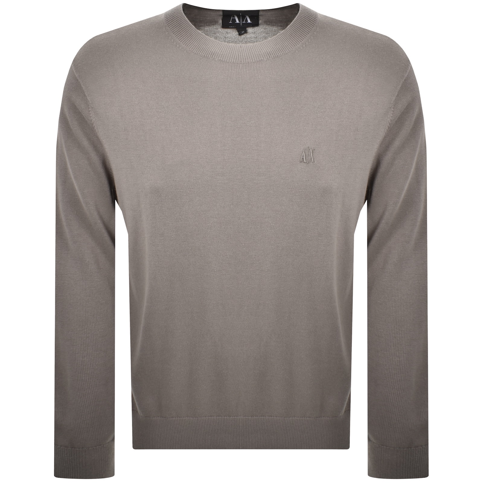 Armani Exchange Knit Jumper Driftwood Brown In Brown