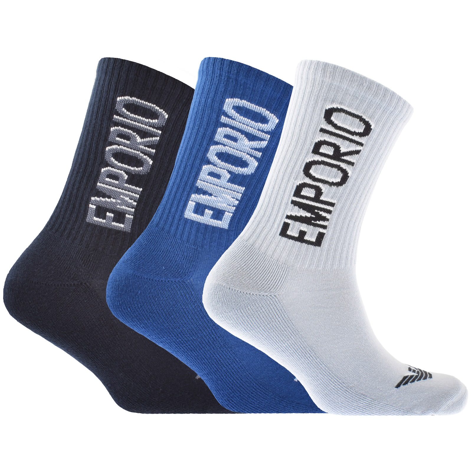 Shop Armani Collezioni Emporio Armani 3 Pack Socks Multi