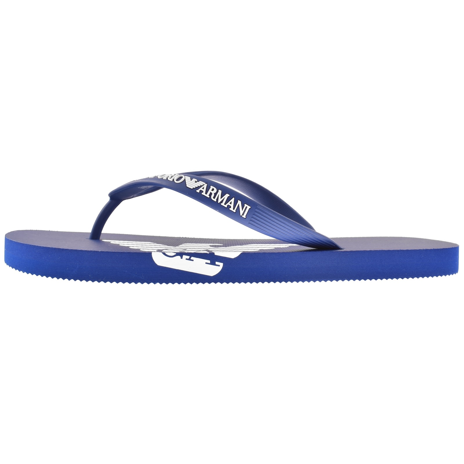 Armani Collezioni Emporio Armani Logo Flip Flops Blue