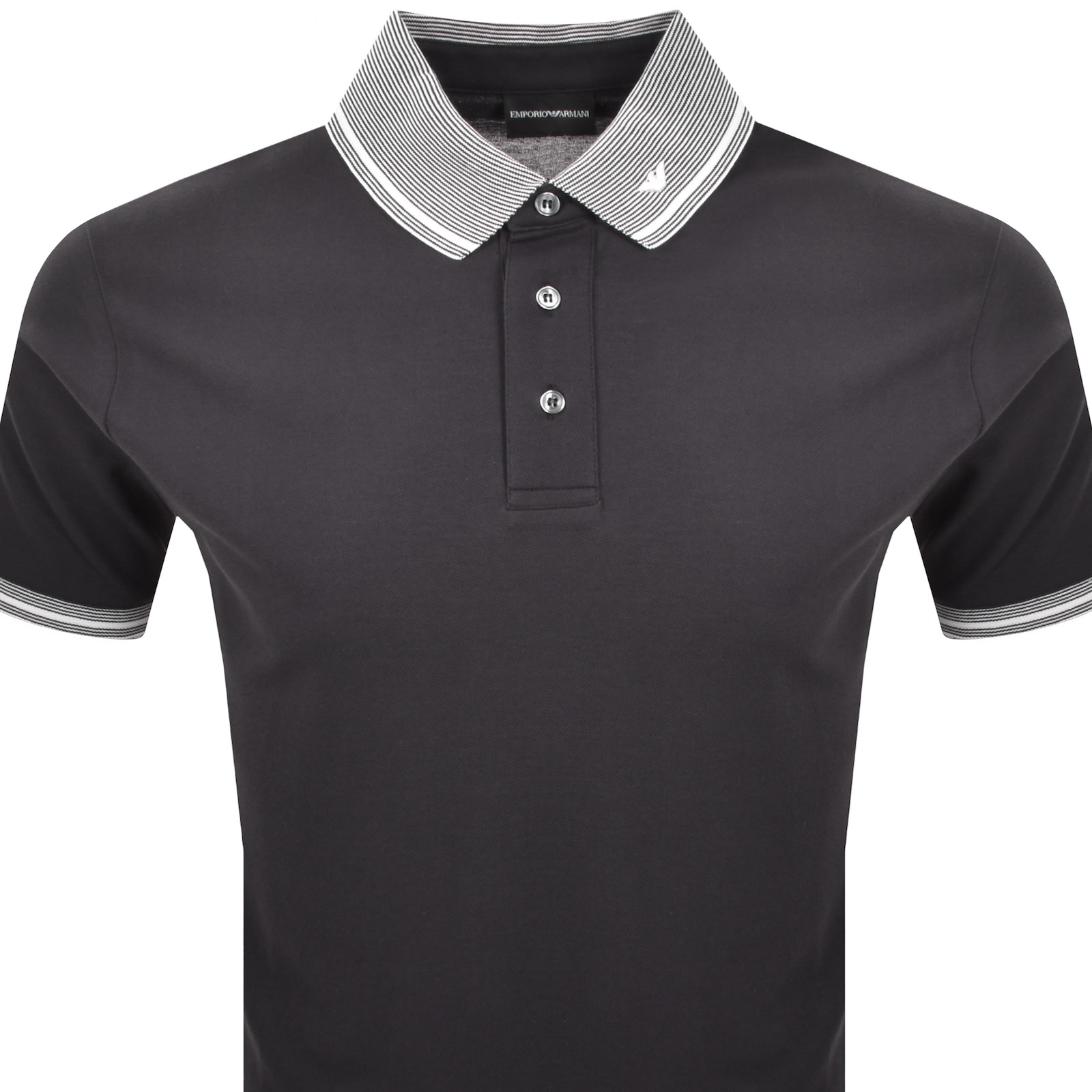 Armani Collezioni Emporio Armani Short Sleeved Polo T Shirt Black