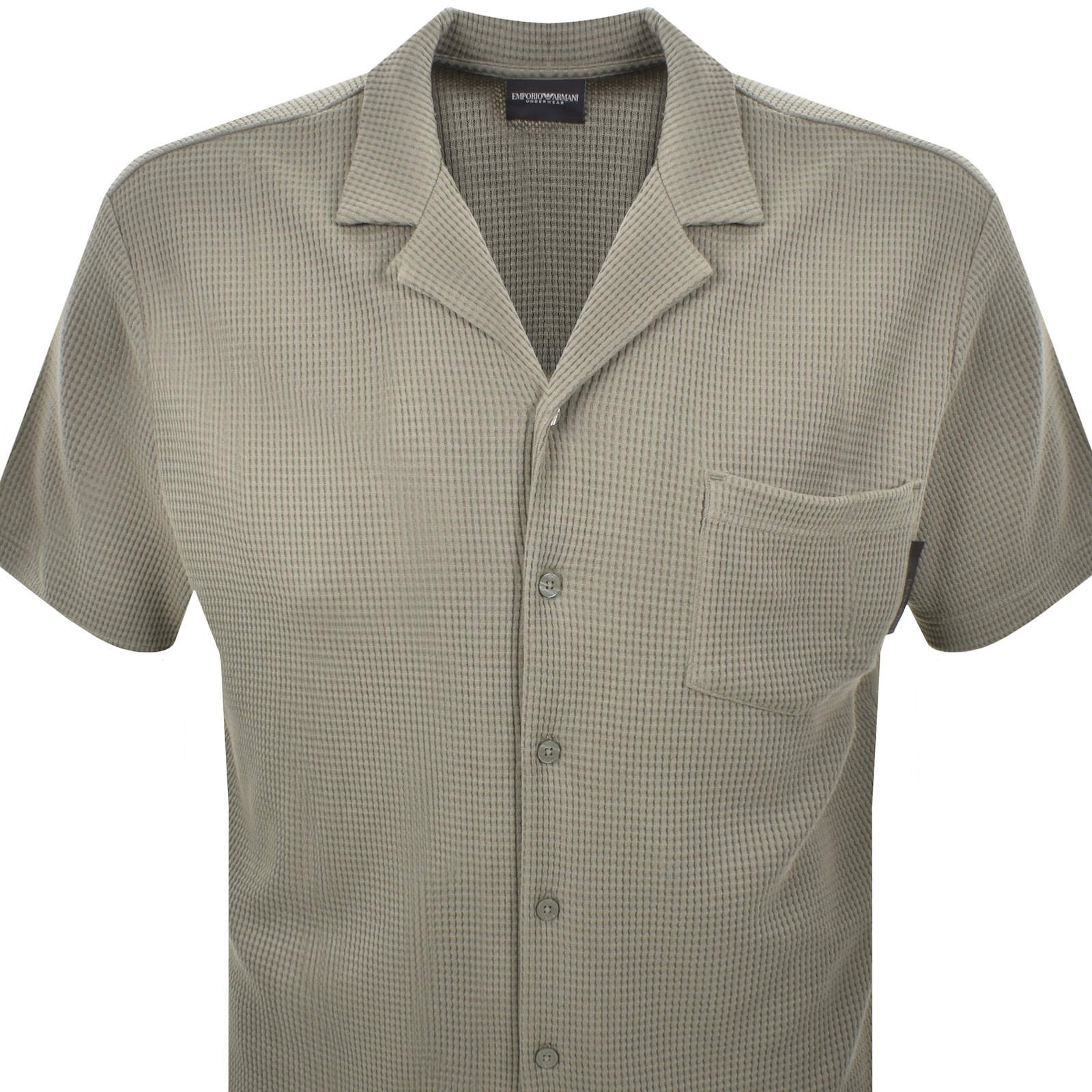 Armani Collezioni Emporio Armani Loungwear Shirt Green In Gray