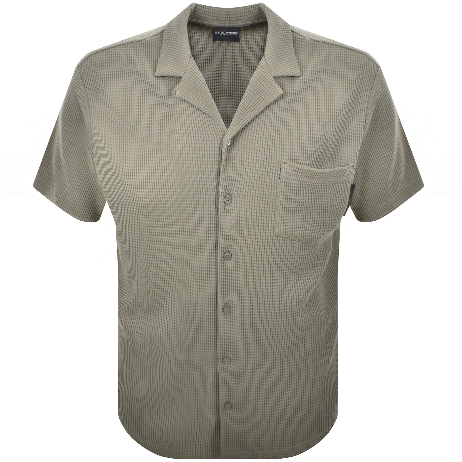 Armani Collezioni Emporio Armani Loungwear Shirt Green In Gray