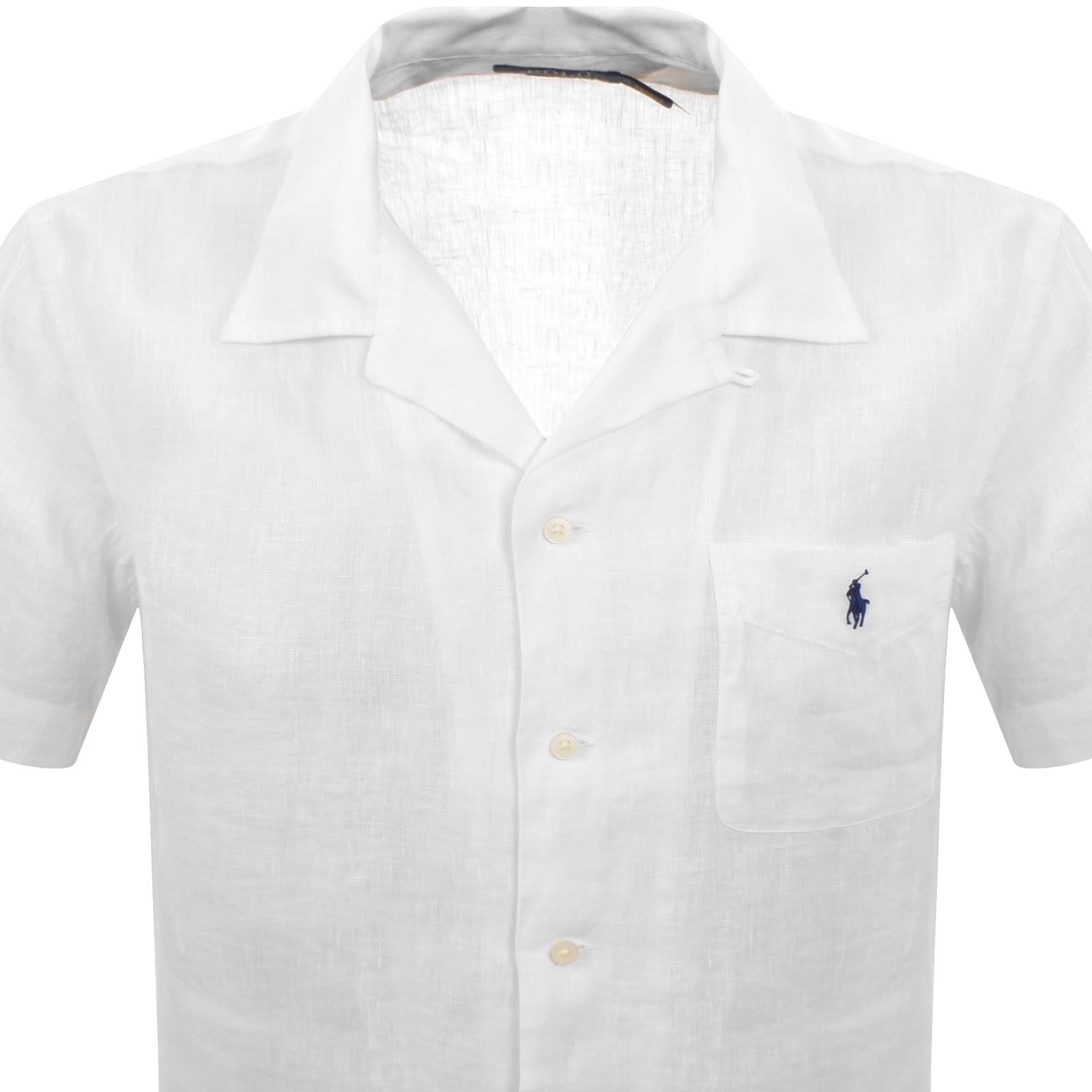 Ralph Lauren Linen Short Sleeve Shirt White