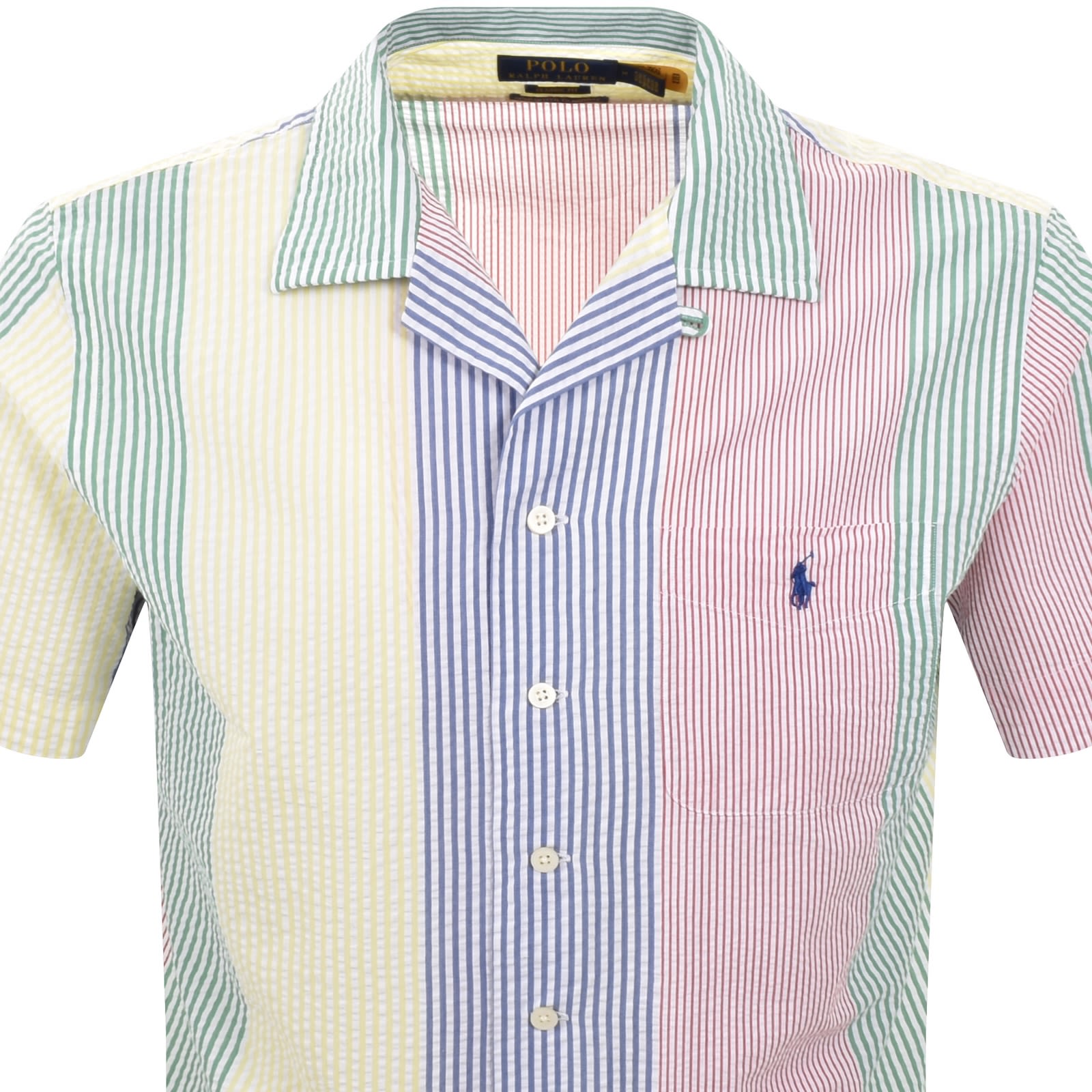 Ralph Lauren Striped Short Sleeve Shirt In Multi