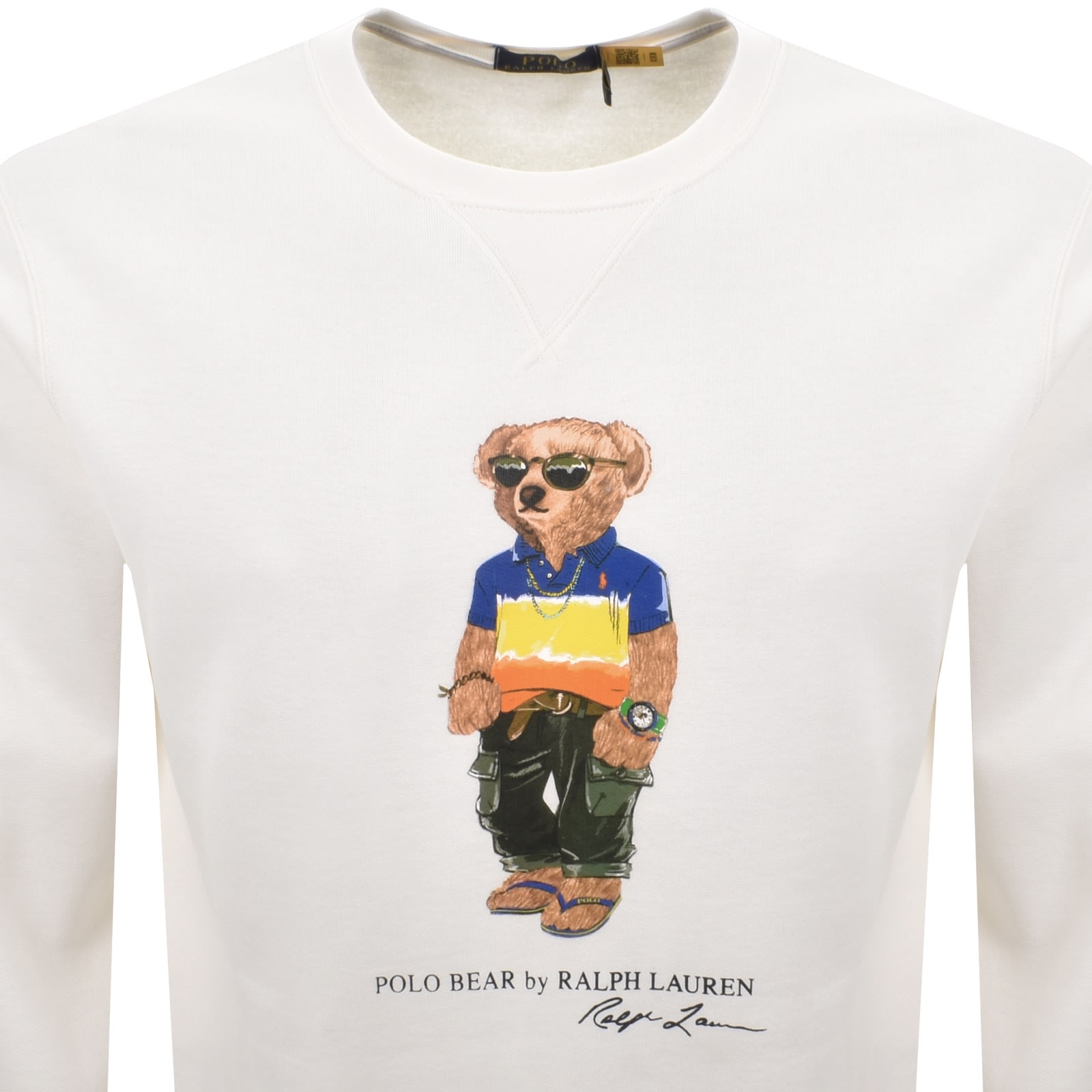 Ralph Lauren Bear Sweatshirt White